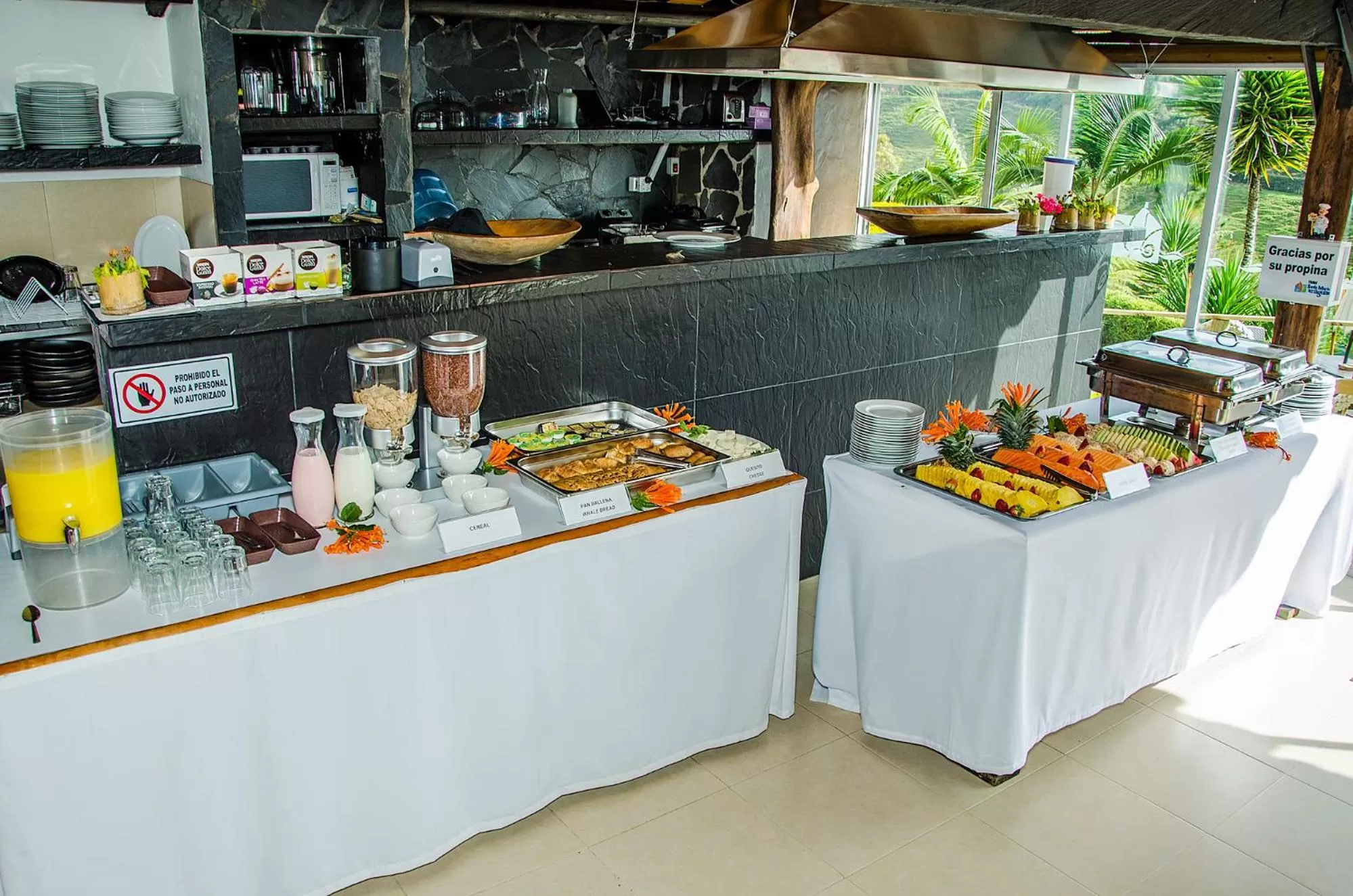 Breakfast, Food in Hotel Santa Maria de las Aguas Peñol