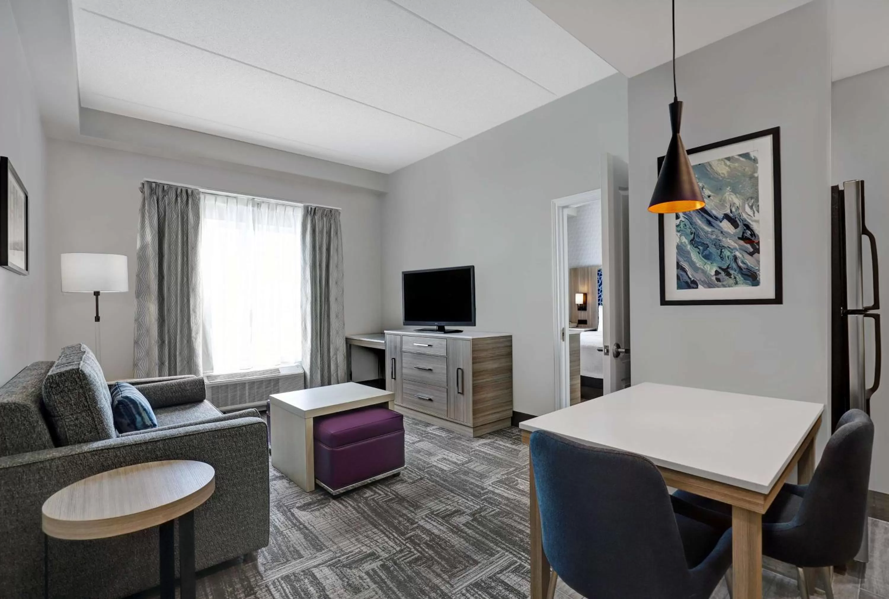 Living room, Bed in Homewood Suites by Hilton London Ontario
