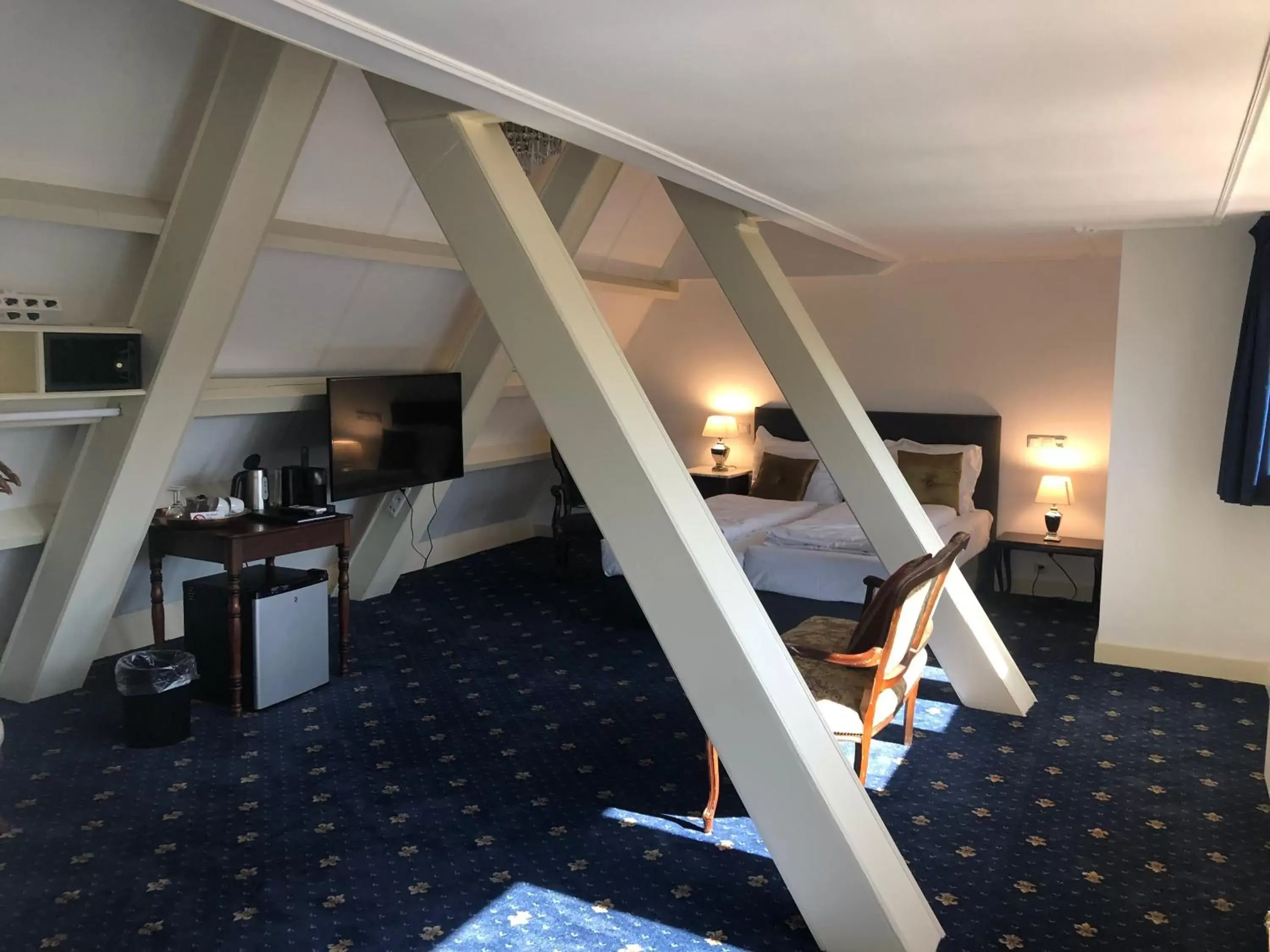 Bed, Fitness Center/Facilities in Hotel De Gulden Waagen