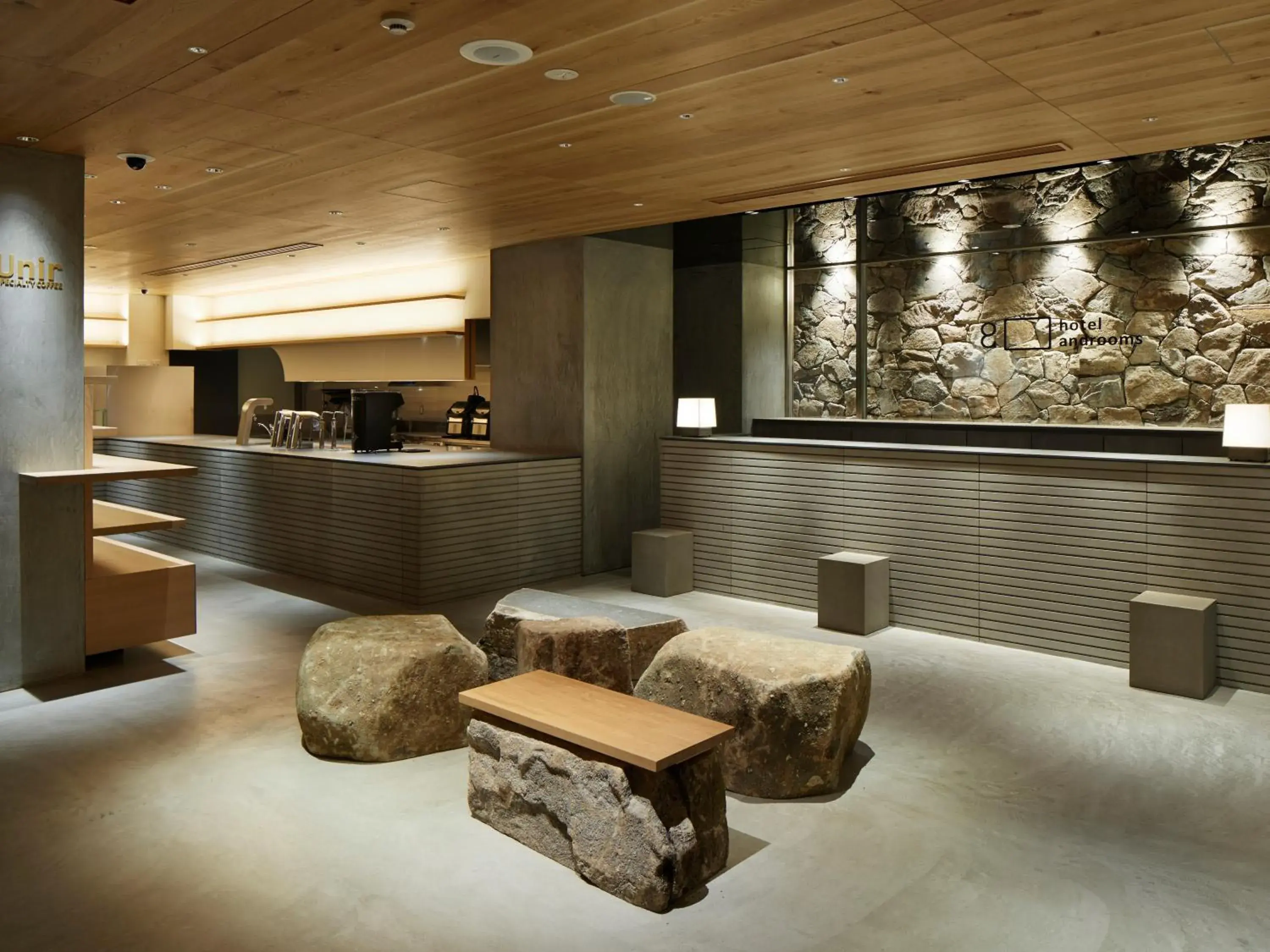 Lobby or reception in hotel androoms Kyoto Shichijo