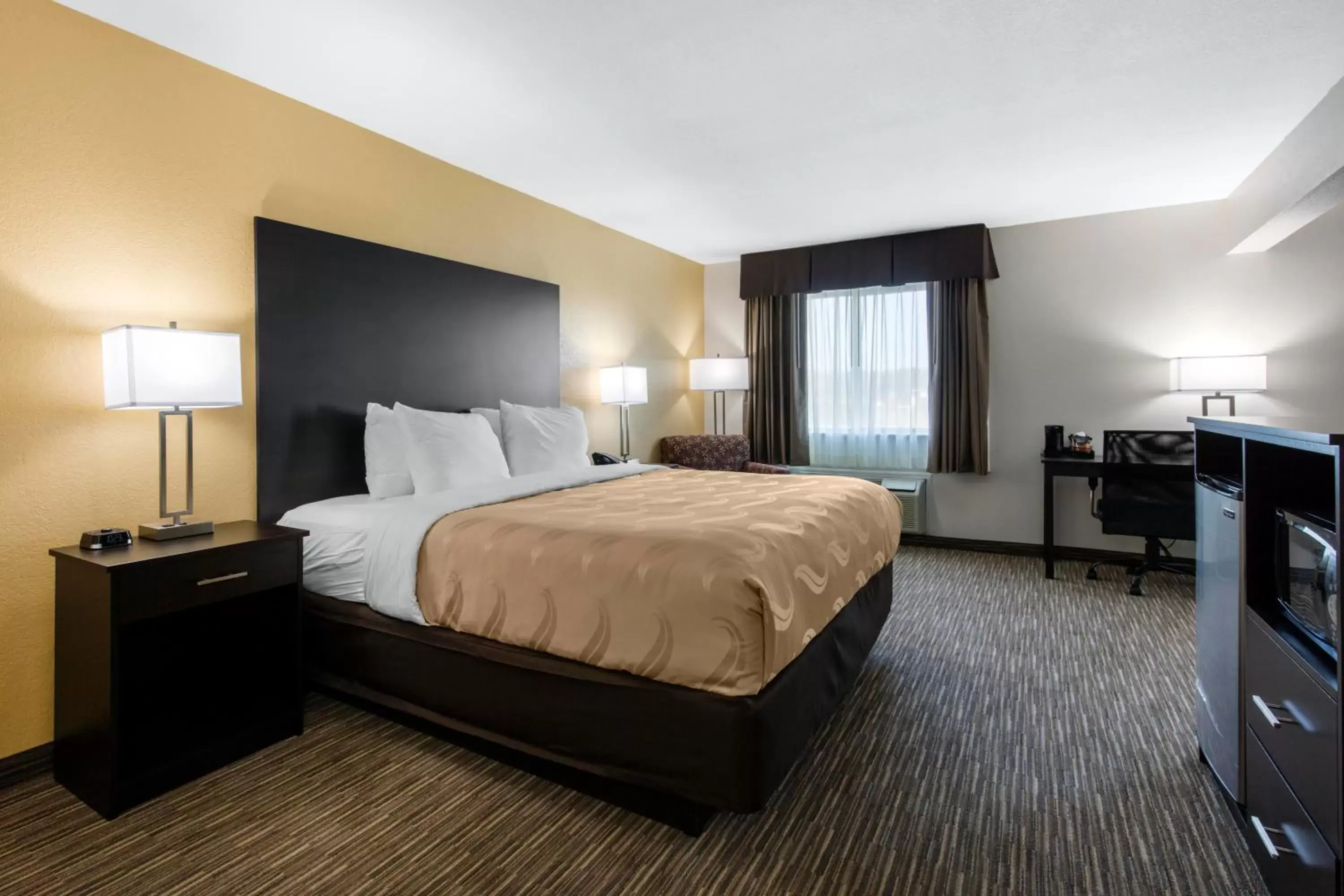 Bed in Quality Inn & Suites Metropolis I-24