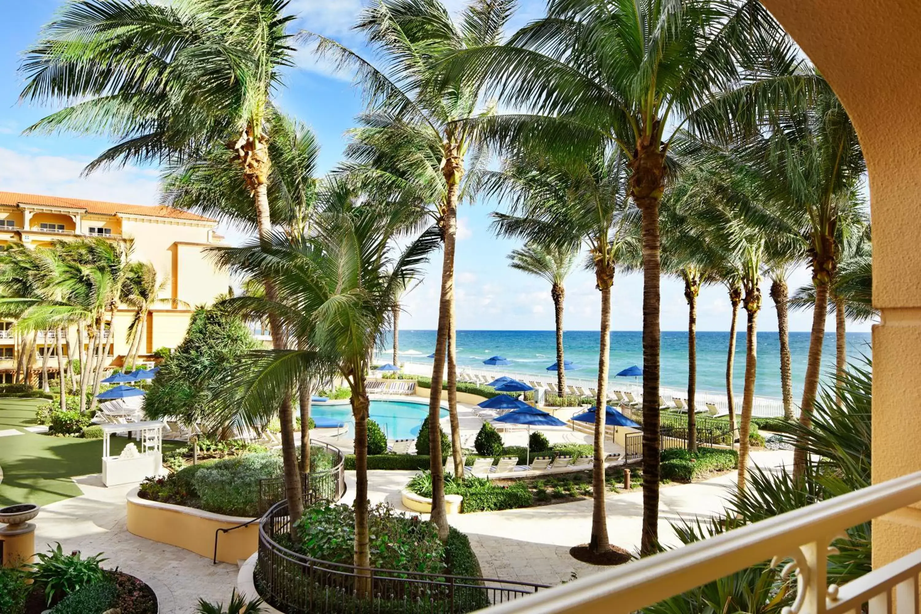 Patio, Pool View in Eau Palm Beach Resort & Spa