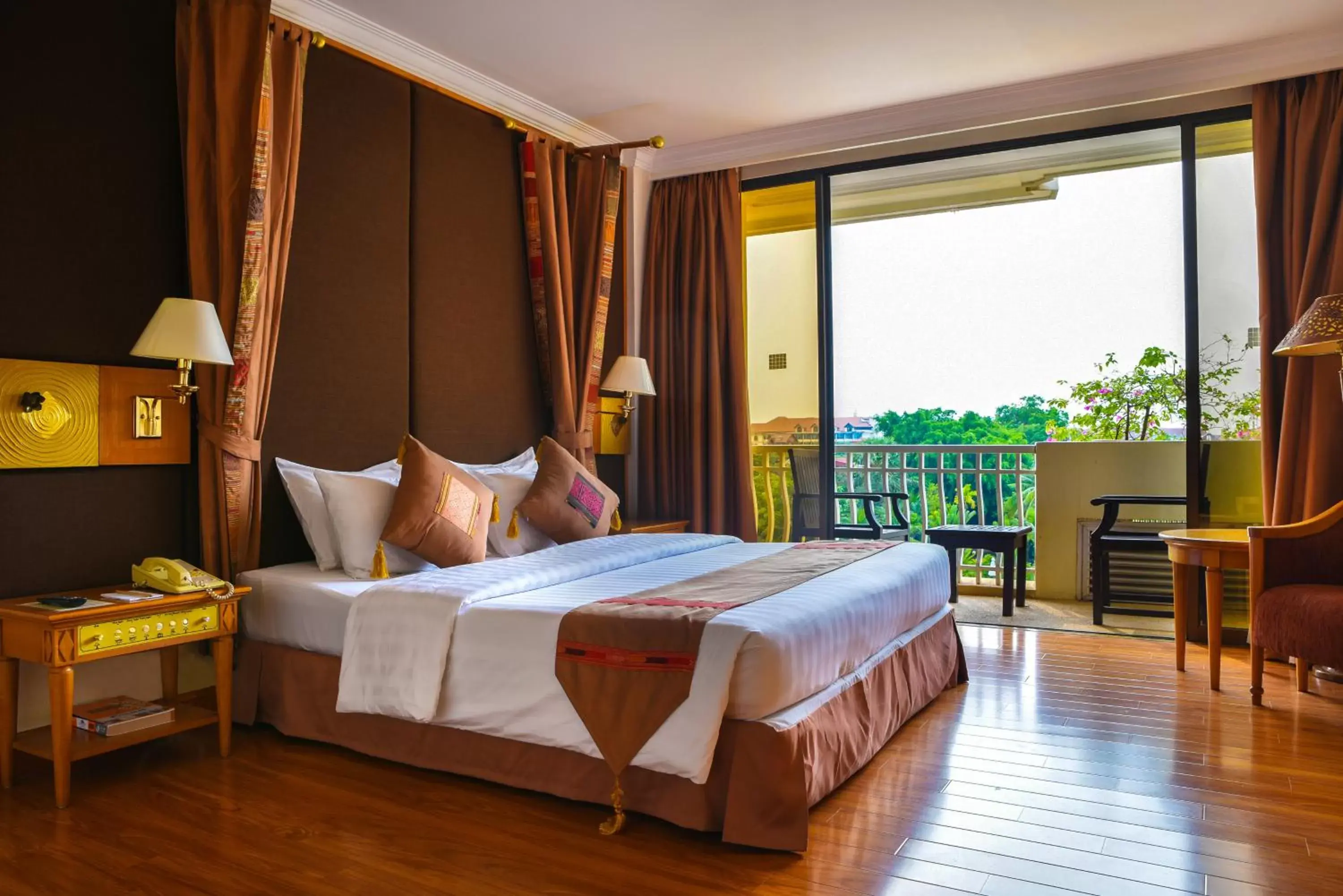 Balcony/Terrace, Bed in Angkor Century Resort & Spa