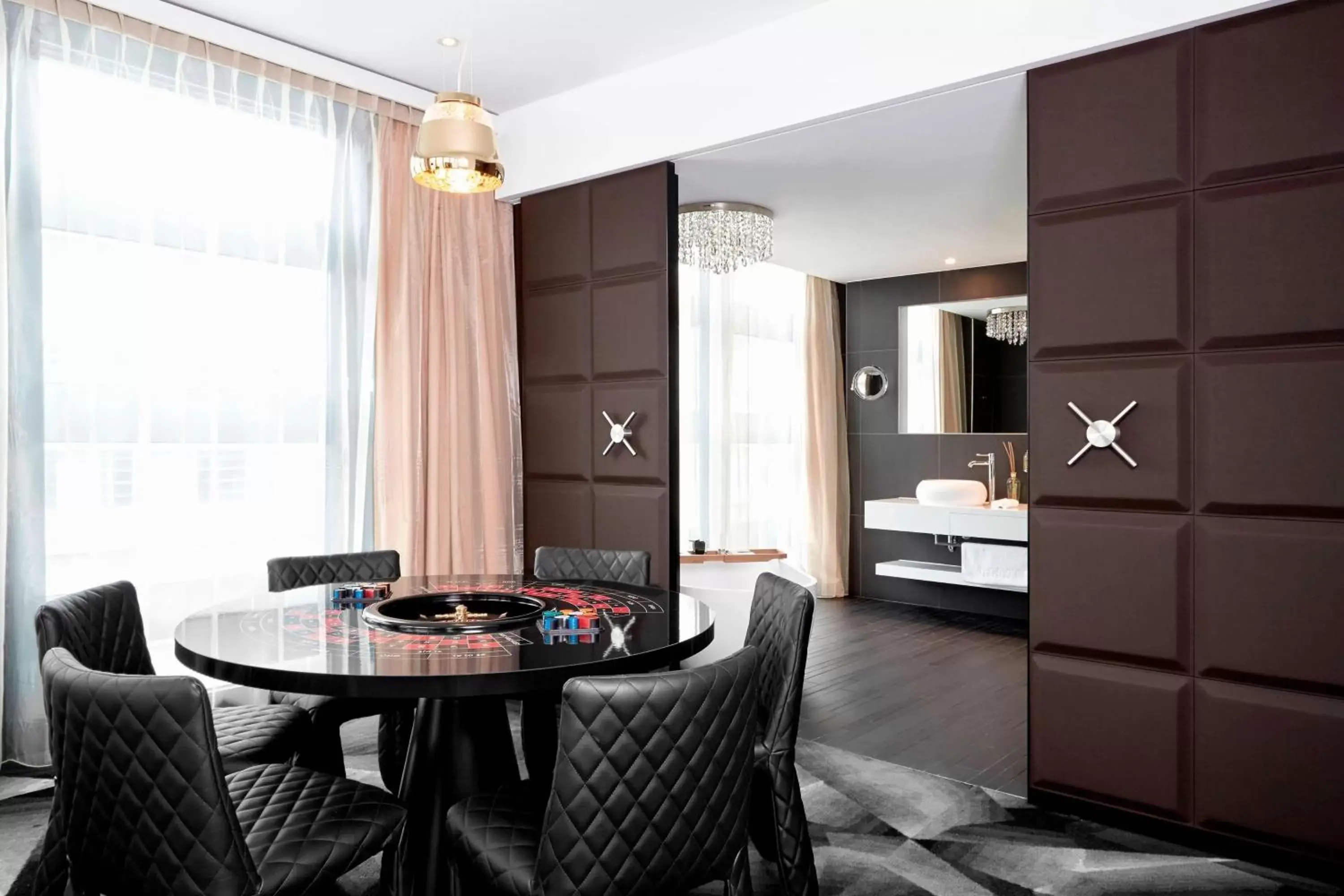 Bedroom, Dining Area in Kameha Grand Zurich, Autograph Collection