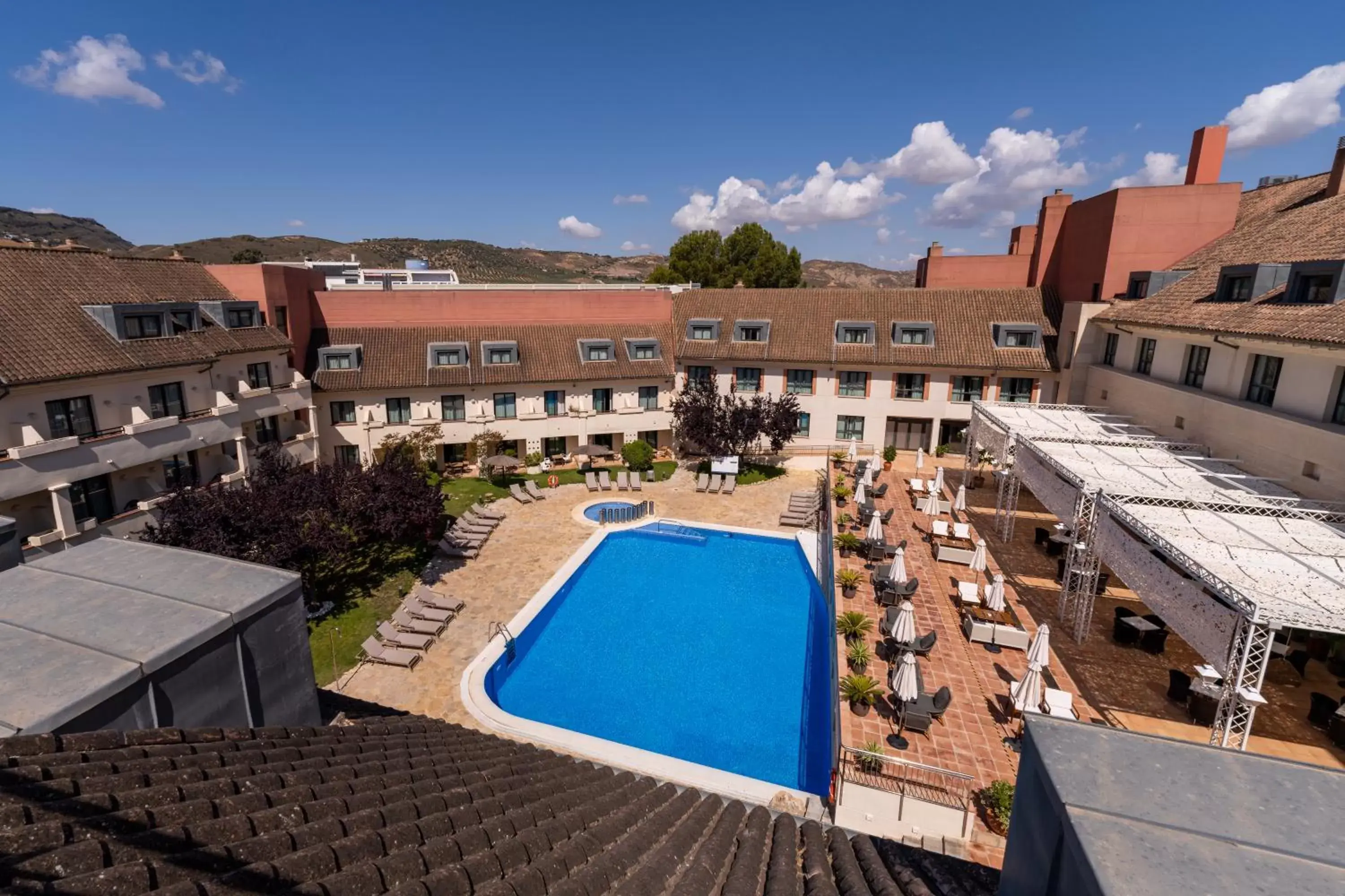 Garden, Pool View in Hotel Antequera Hills