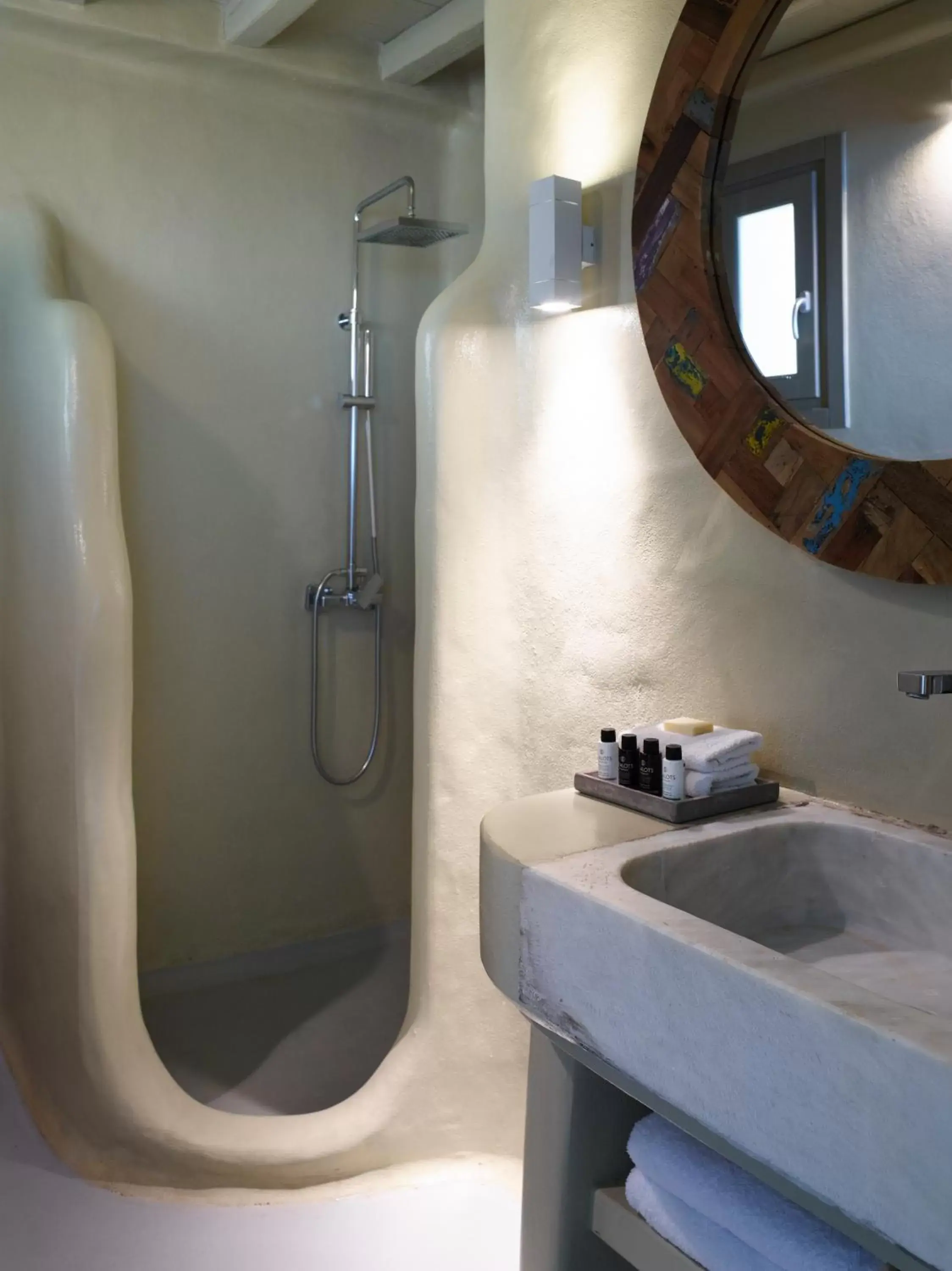 Shower, Bathroom in Aeolis Tinos Suites