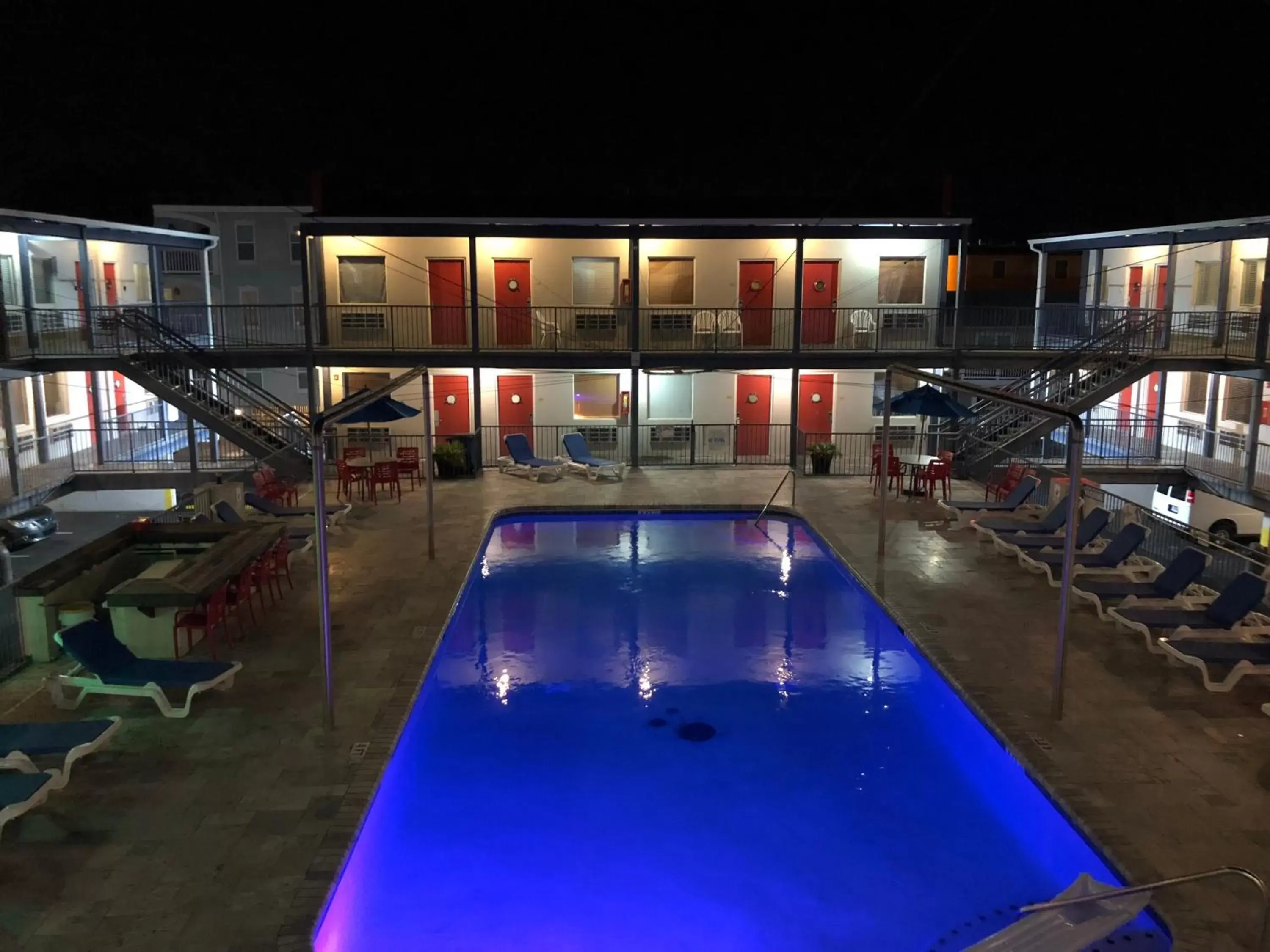 Night, Swimming Pool in Sea and Breeze Hotel and Condo