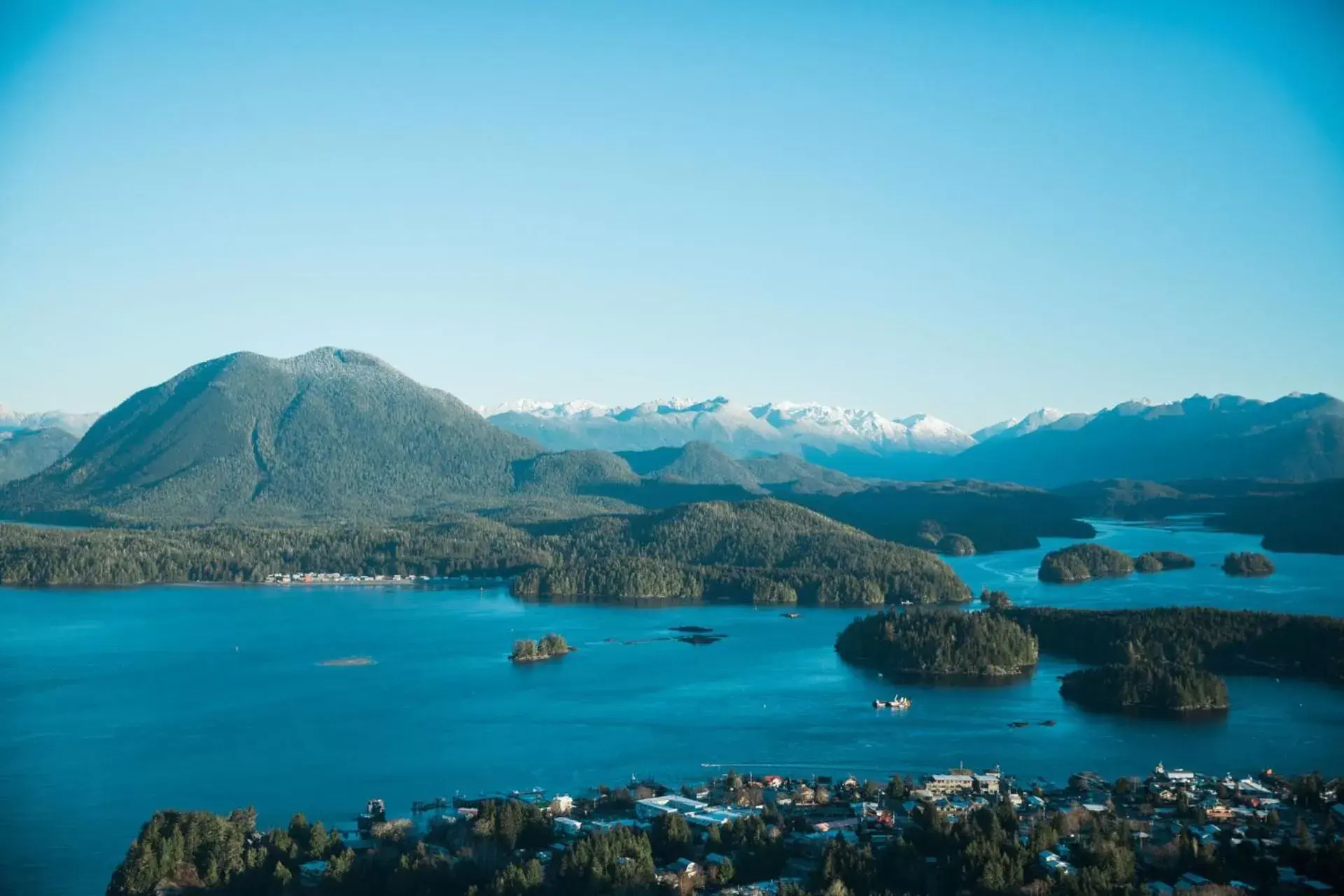 Bird's eye view in Tofino Resort + Marina