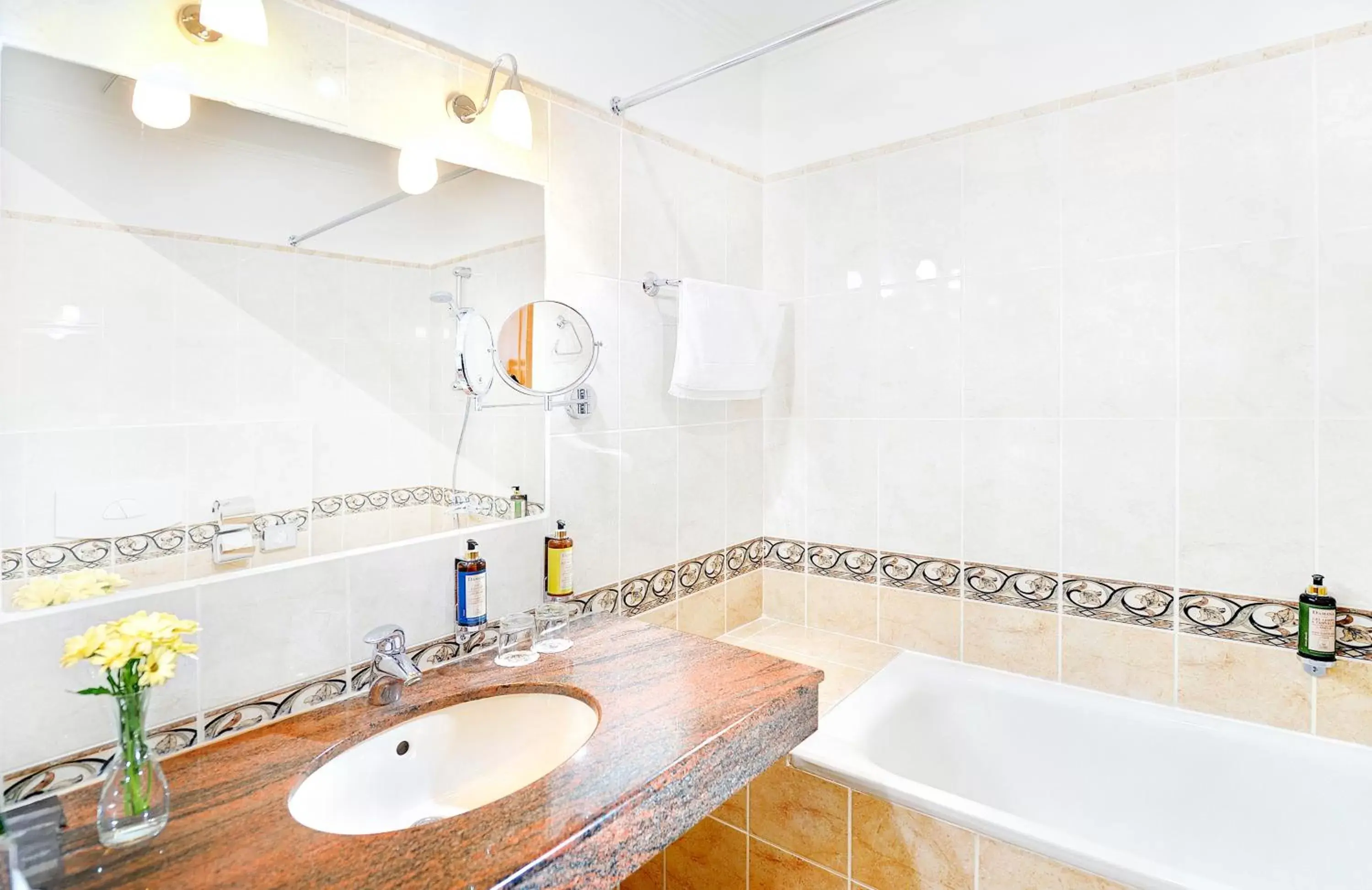 Shower, Bathroom in Grand Hotel Praha