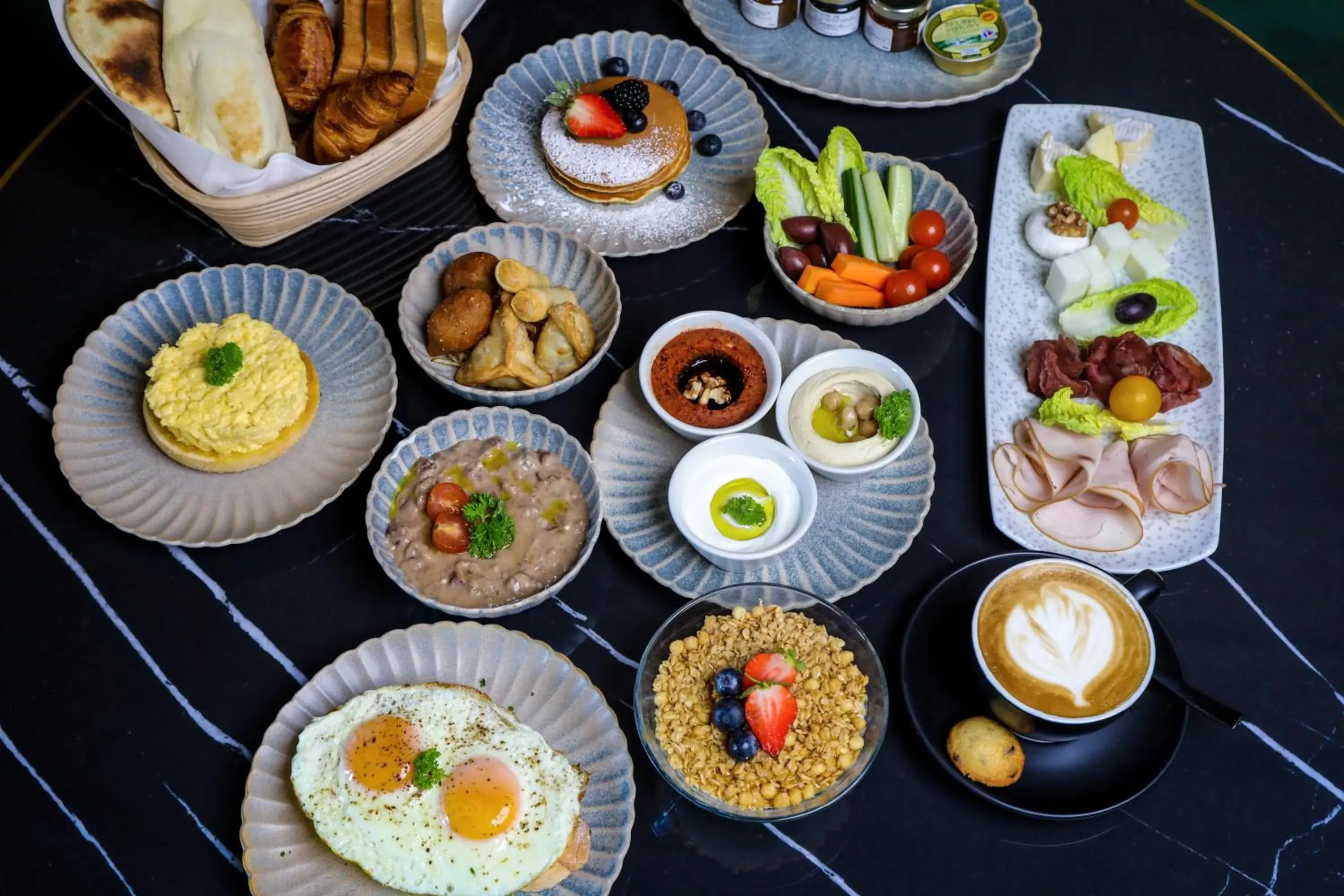 Breakfast in Katara Hills Doha, Lxr Hotels & Resorts