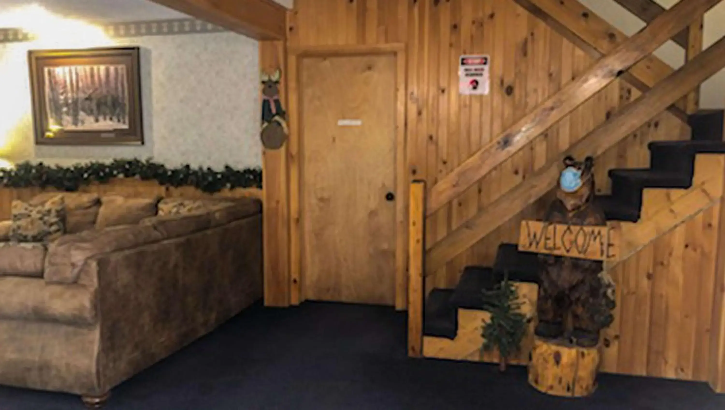 Lobby or reception in Adirondack Lodge Old Forge Lobby or reception in Adirondack Lodge Old Forge