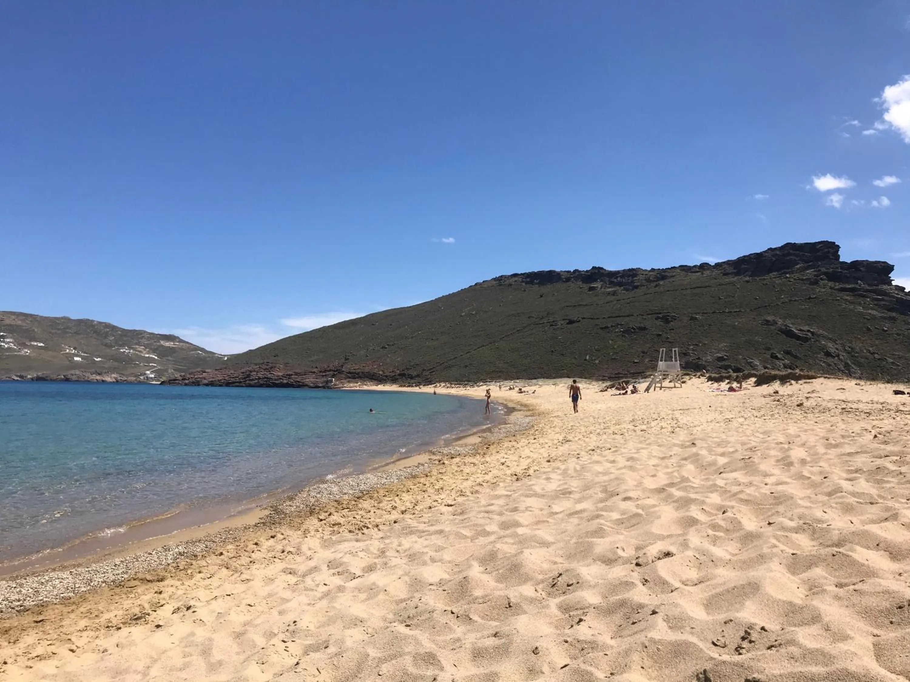 Beach in Panormos Village Hotel