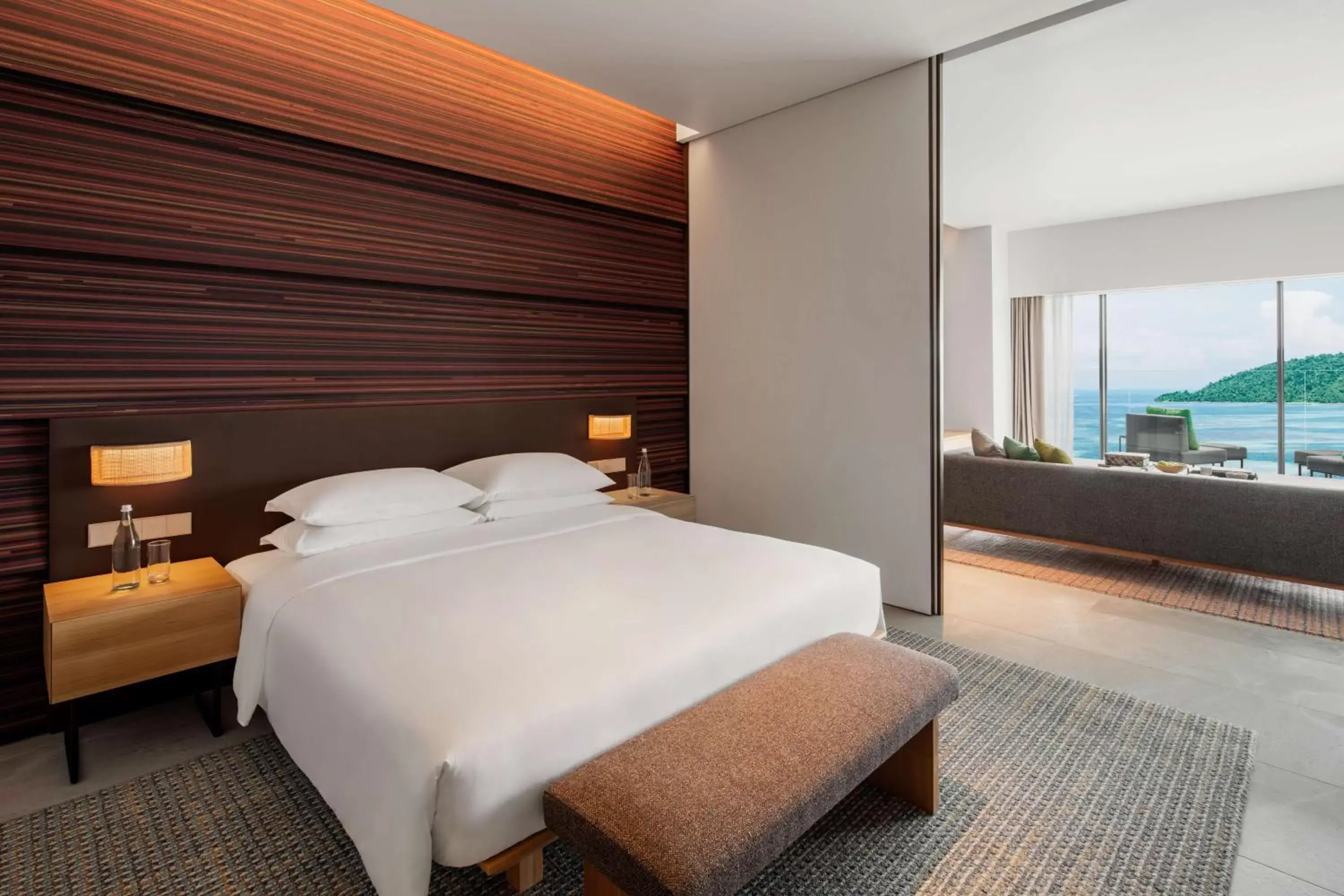 Photo of the whole room, Bed in Hyatt Centric Kota Kinabalu