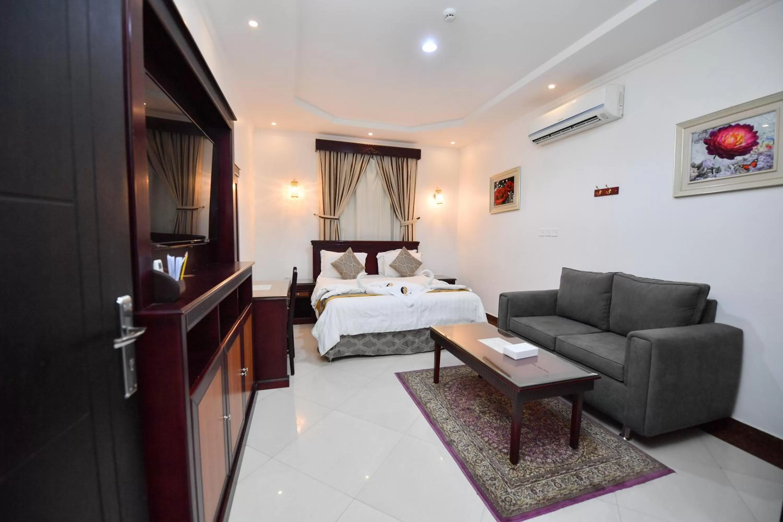Bed in Aseel Alsharq Serviced Apartments - اقتصادي