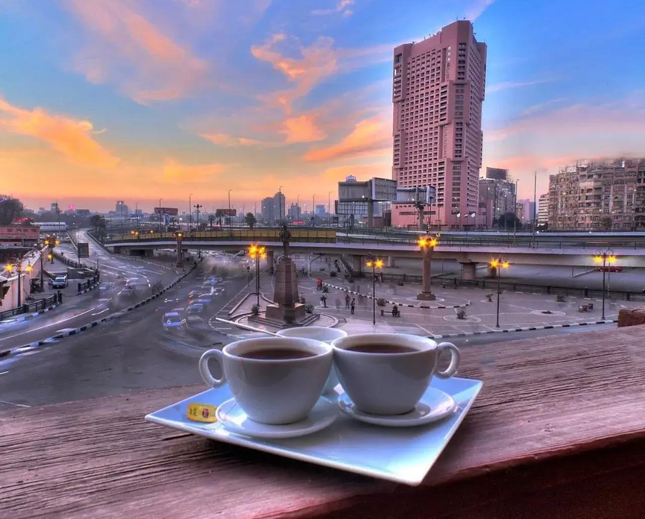 City view, Sunrise/Sunset in Tahrir Plaza Suites - Museum View