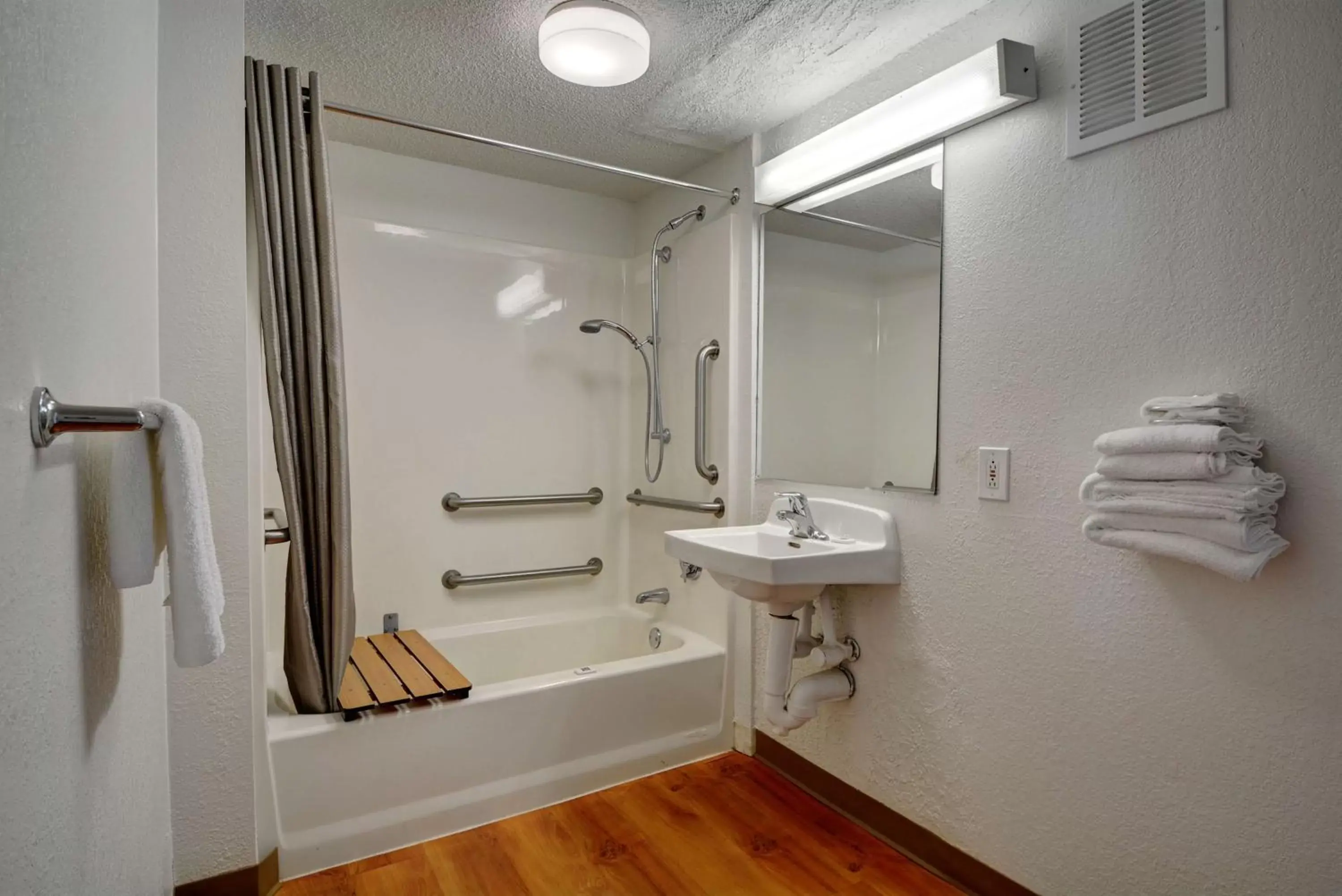 Shower, Bathroom in Motel 6-Chicopee, MA - Springfield