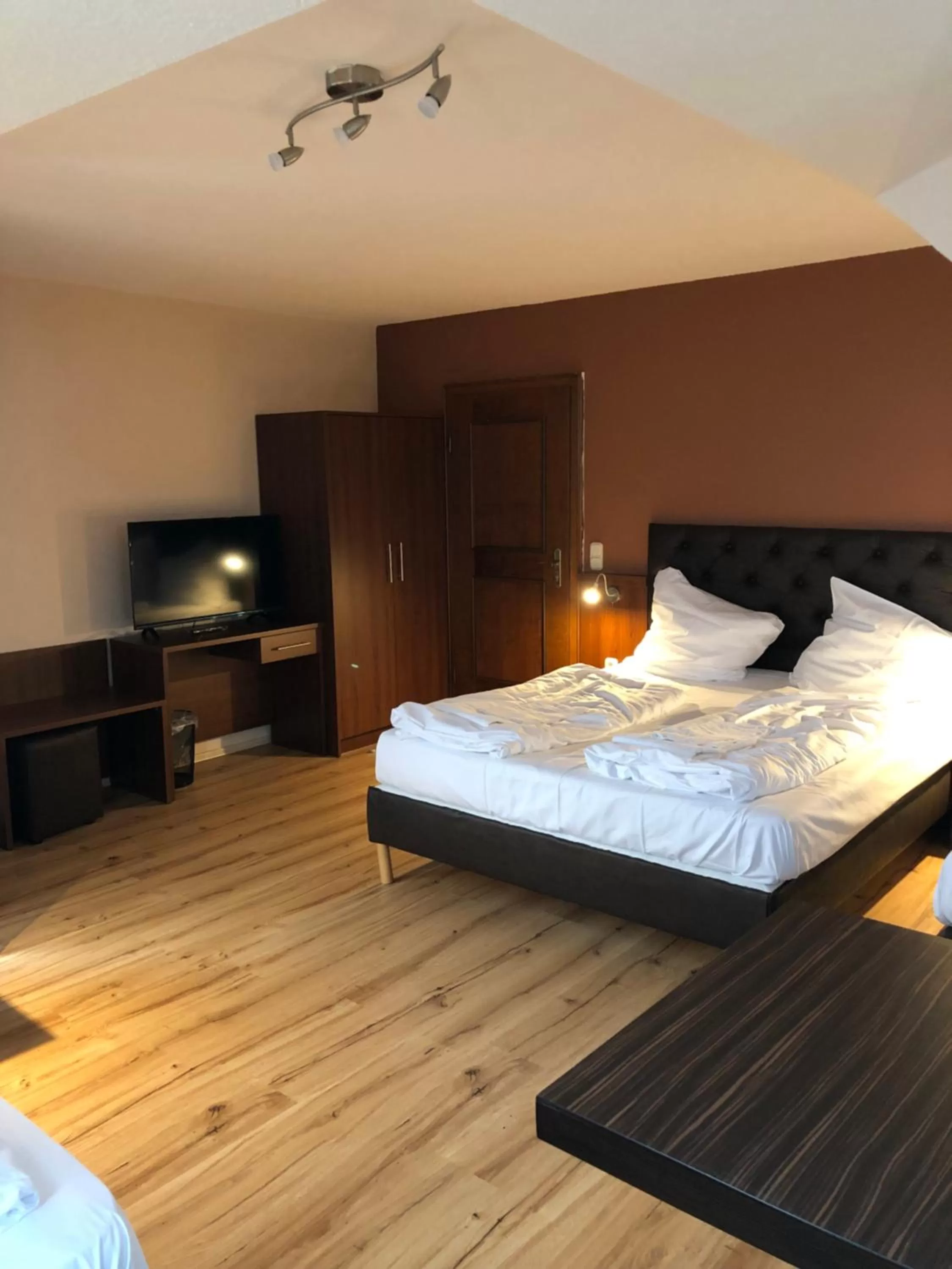 Bed in Hotel Poseidon