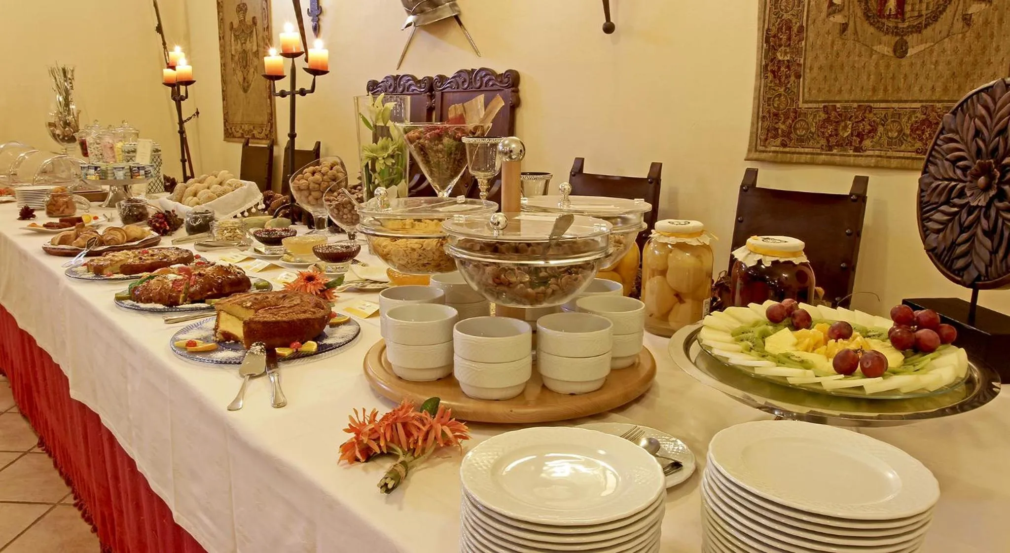 Food and drinks in Hotel Real d Obidos