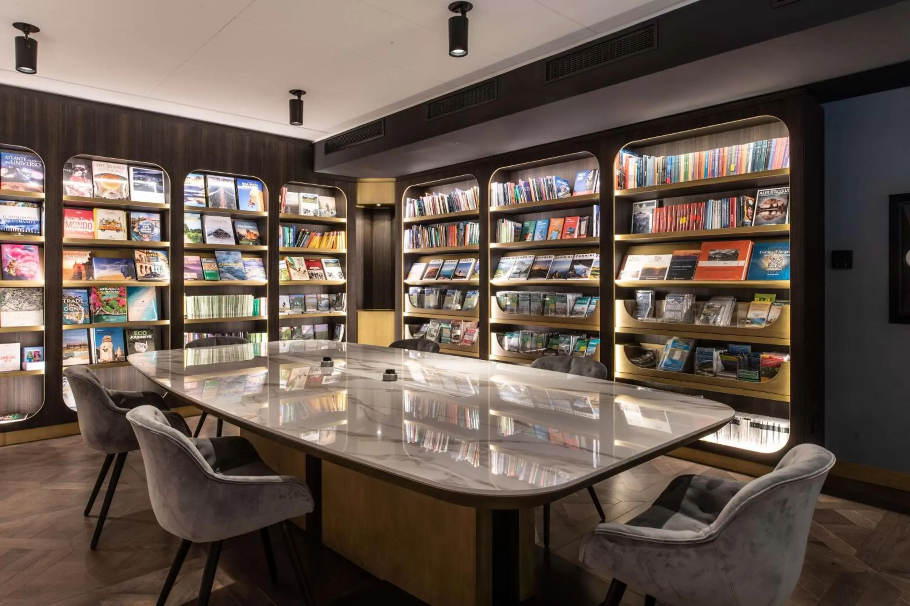 On site, Library in Radisson Collection Hotel, Palazzo Touring Club Milan