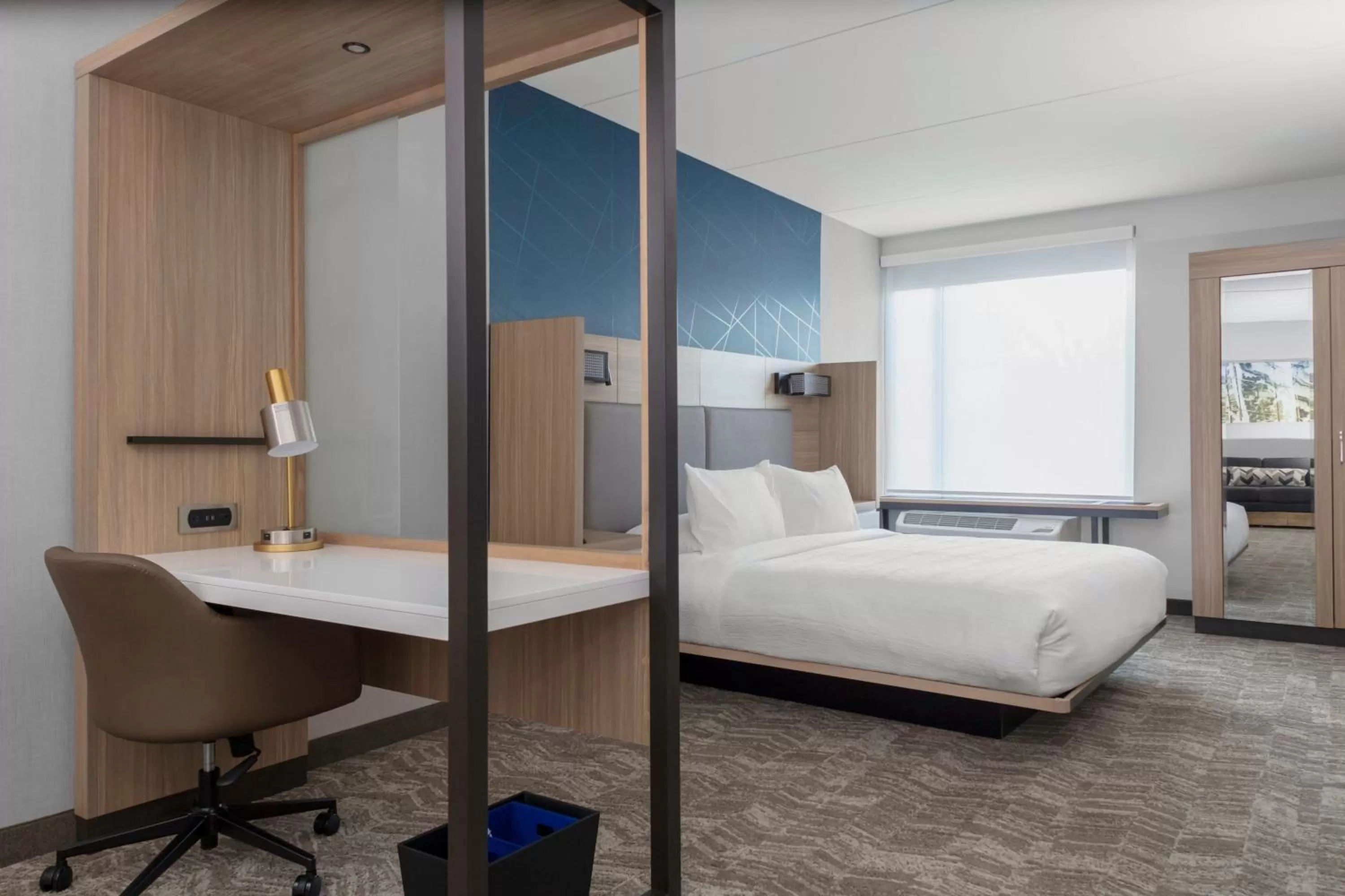 Photo of the whole room, Bed in SpringHill Suites By Marriott Durham City View