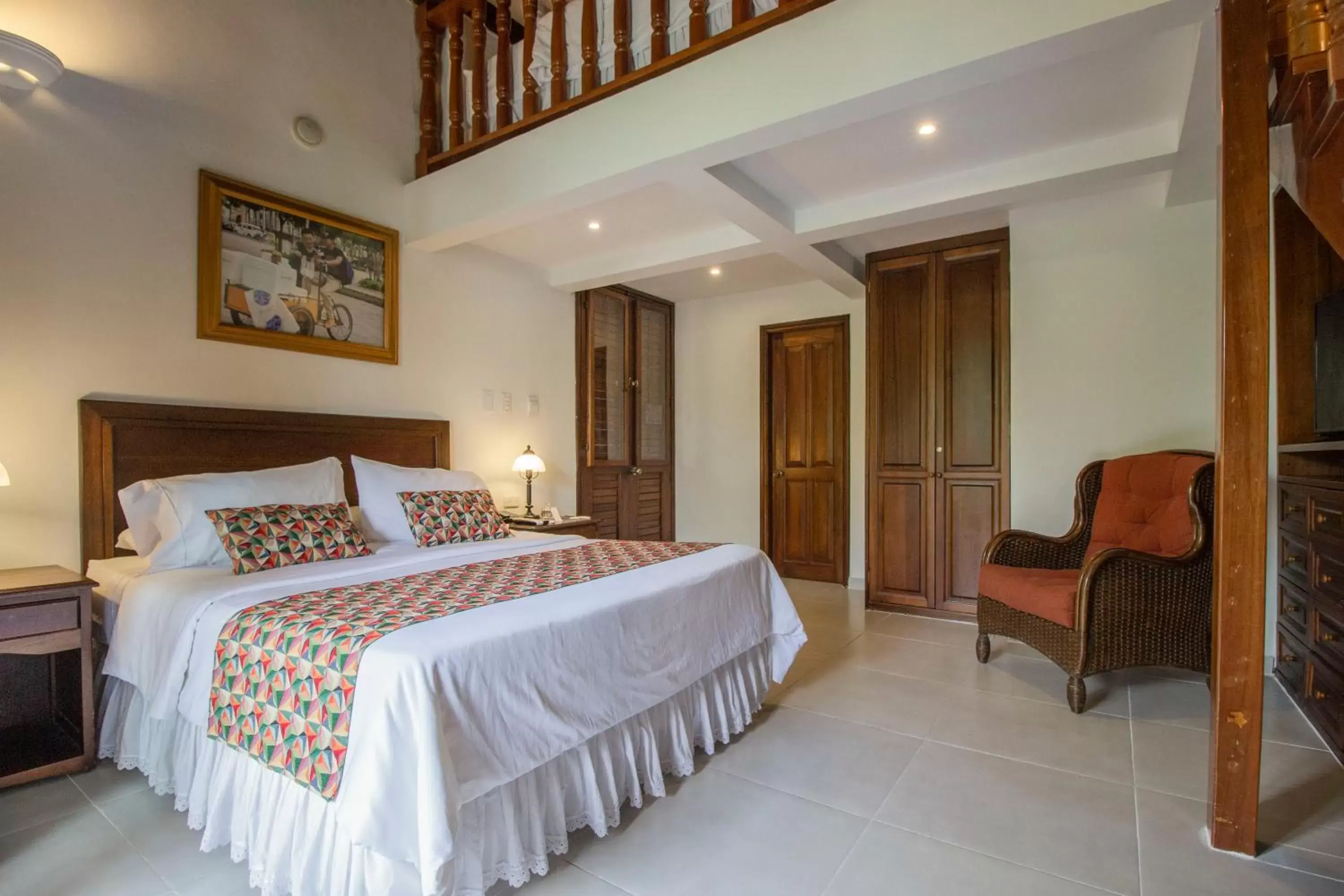 Bed in Hotel Casa La Fe Bed in Hotel Casa La Fe