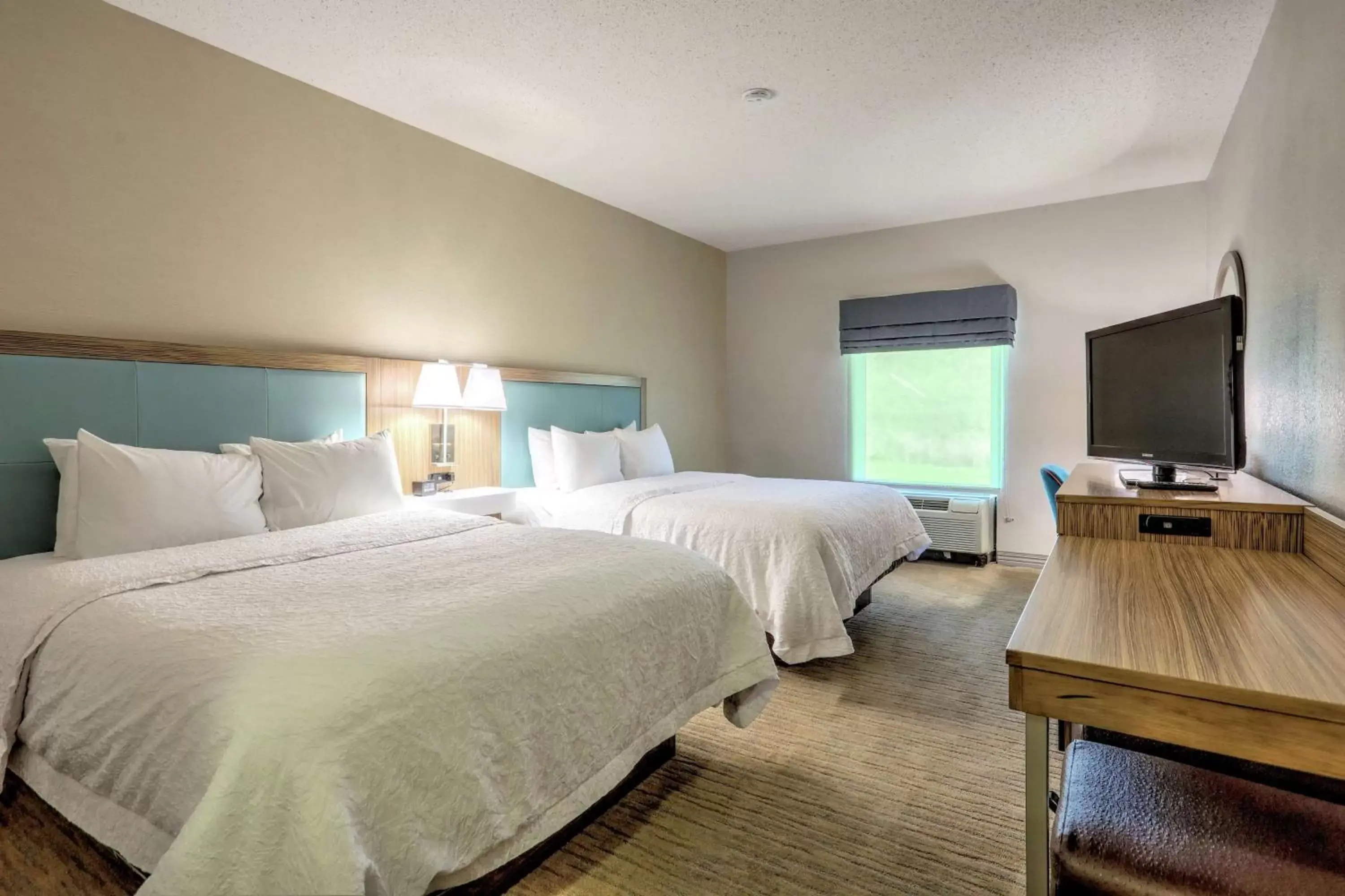 Bedroom, Bed in Hampton Inn Batavia