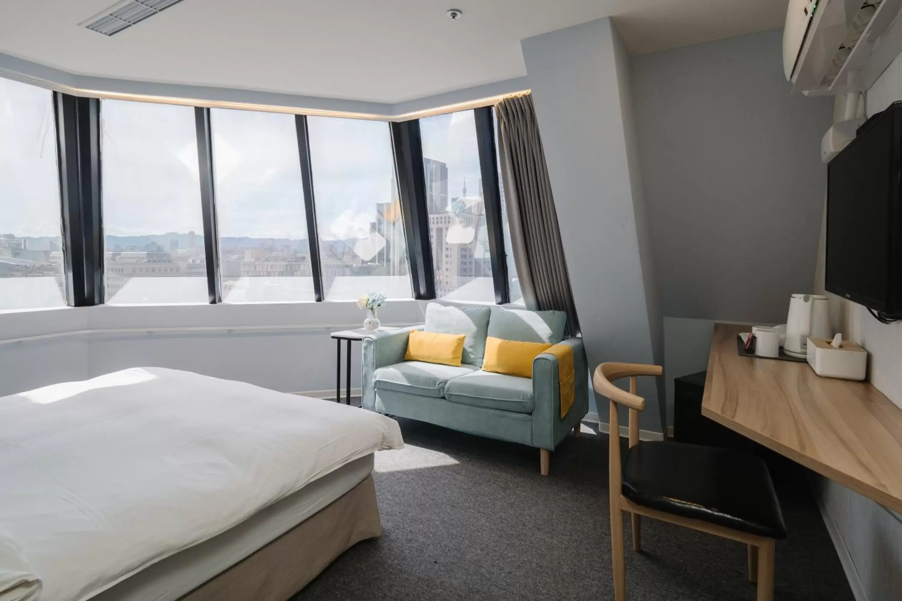 Seating area in Hotel attic