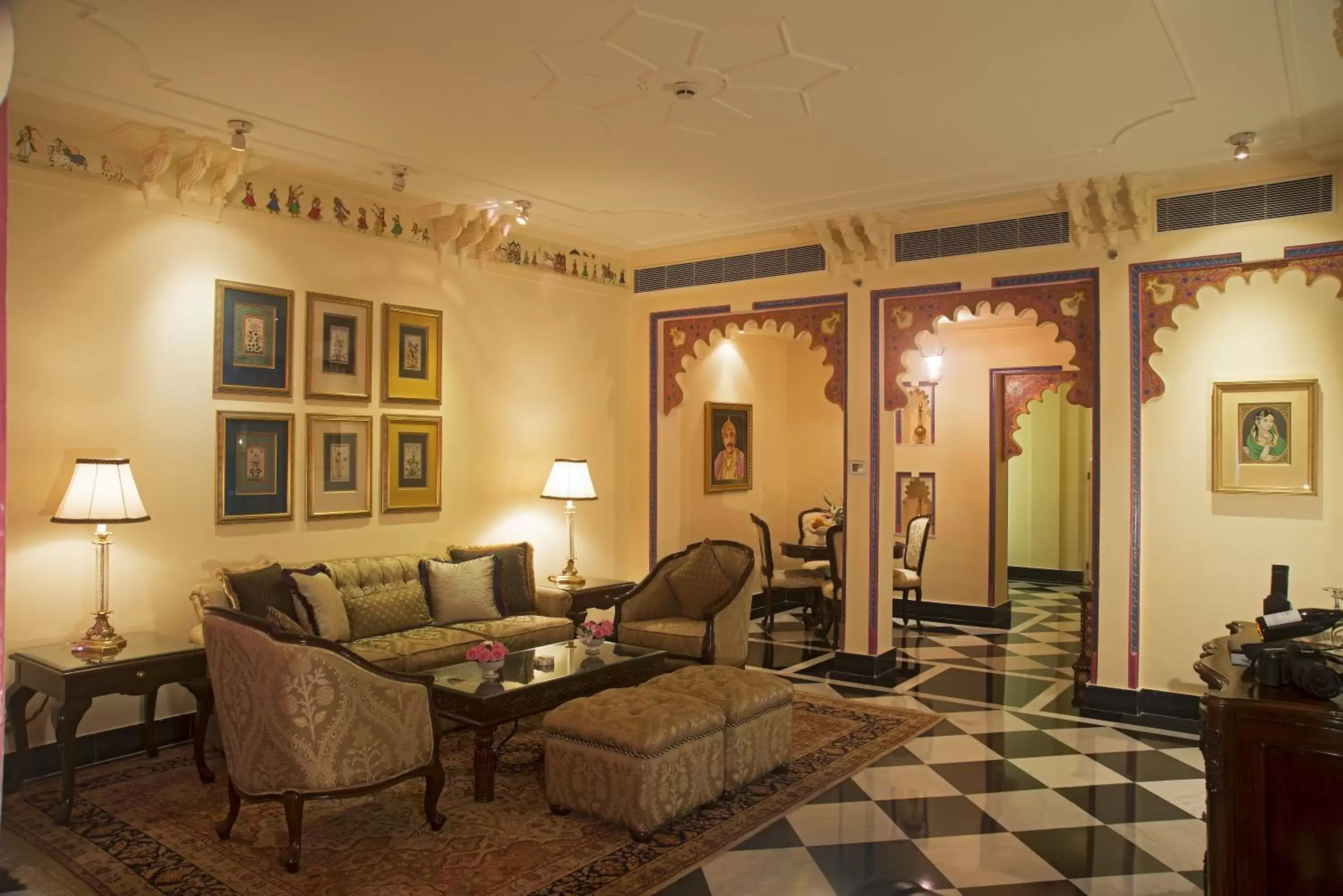 Living room, Seating Area in Taj Lake Palace Udaipur