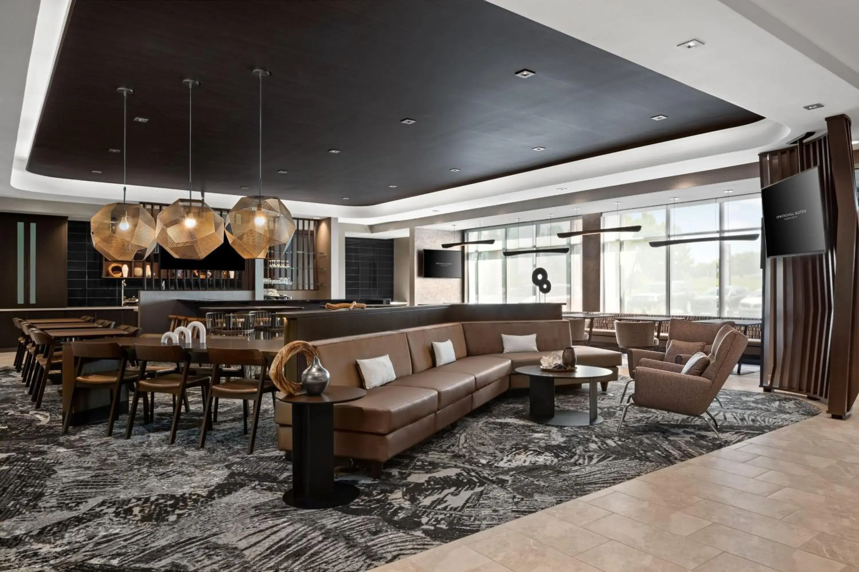 Lobby or reception, Lounge/Bar in SpringHill Suites by Marriott Kalamazoo Portage