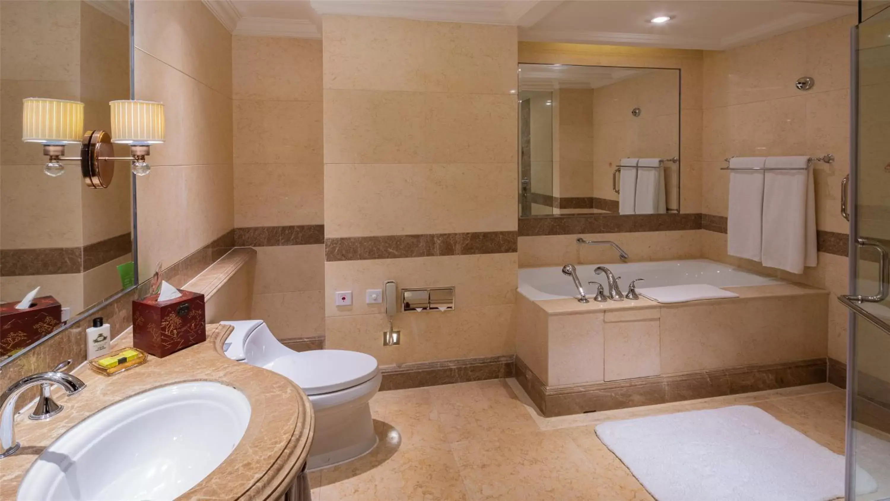 Photo of the whole room, Bathroom in InterContinental Shanghai Ruijin, an IHG Hotel