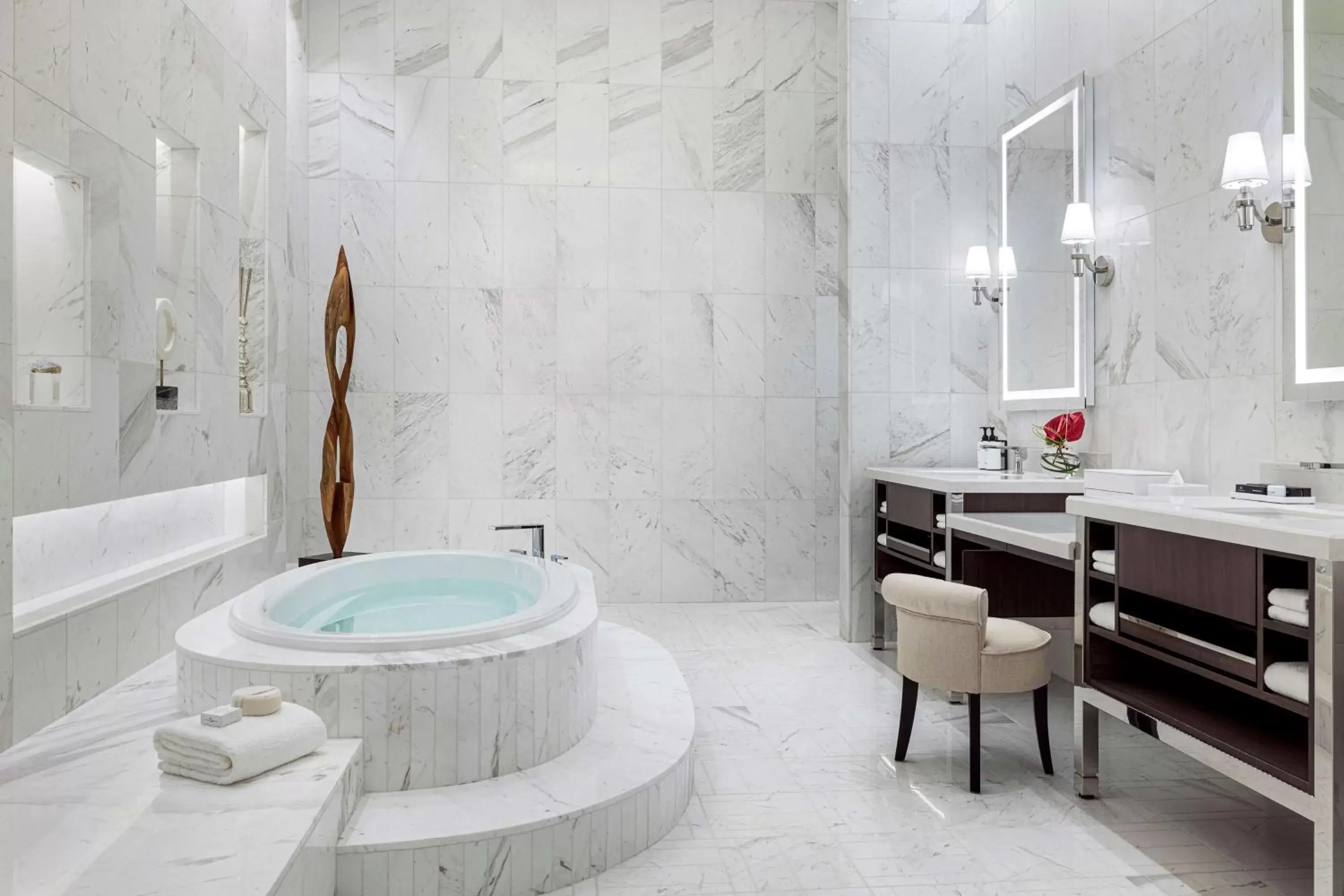 Bathroom in Crockfords Las Vegas, LXR Hotels & Resorts at Resorts World