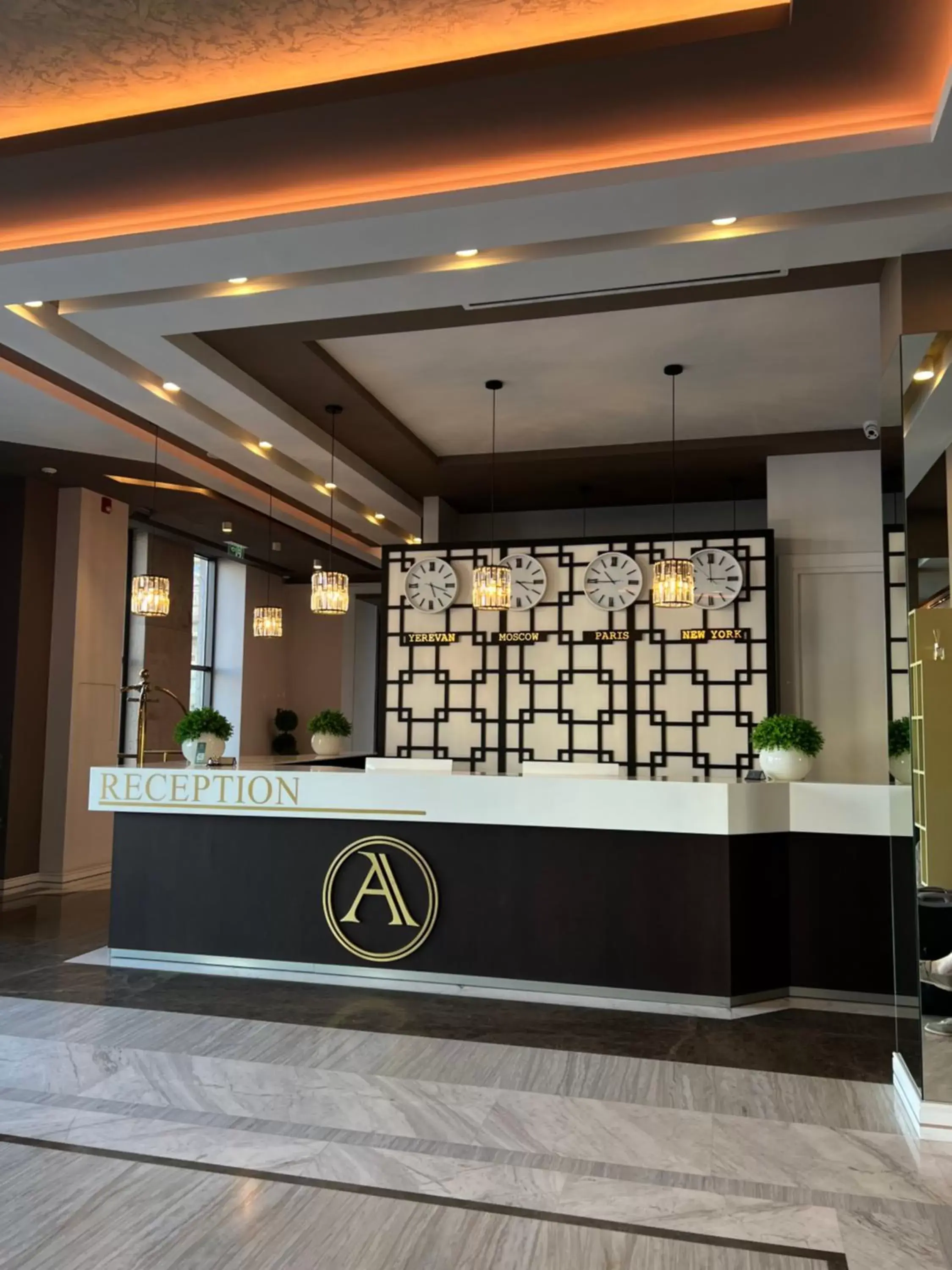 Lobby or reception in Aghababyan's Hotel
