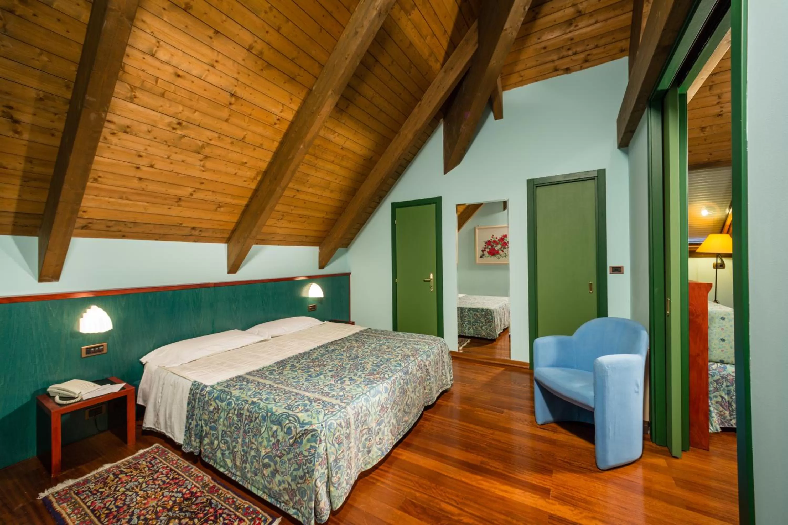 Bedroom, Bed in Hotel & Loisir Le Ruote