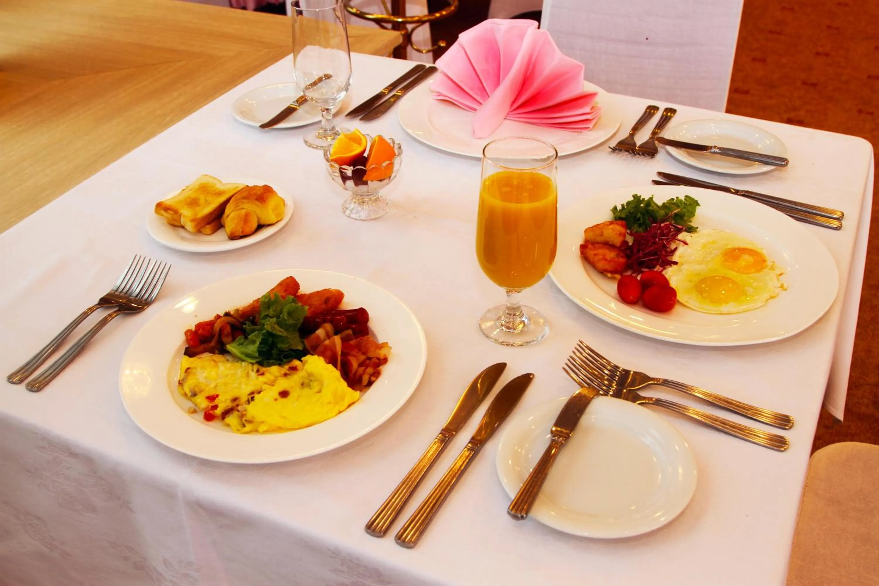 Breakfast in Chinggis Khaan Hotel