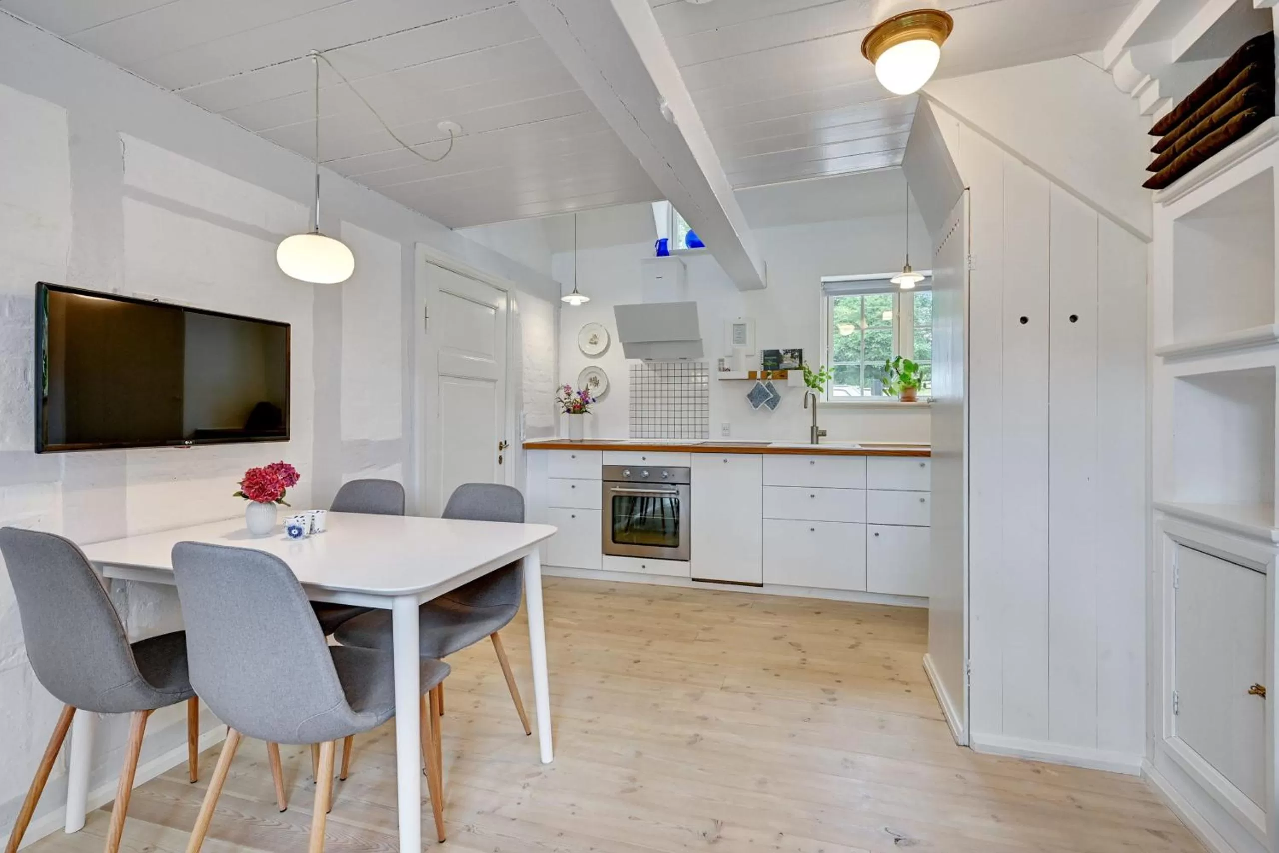 Kitchen or kitchenette in Hørhavegården B&B