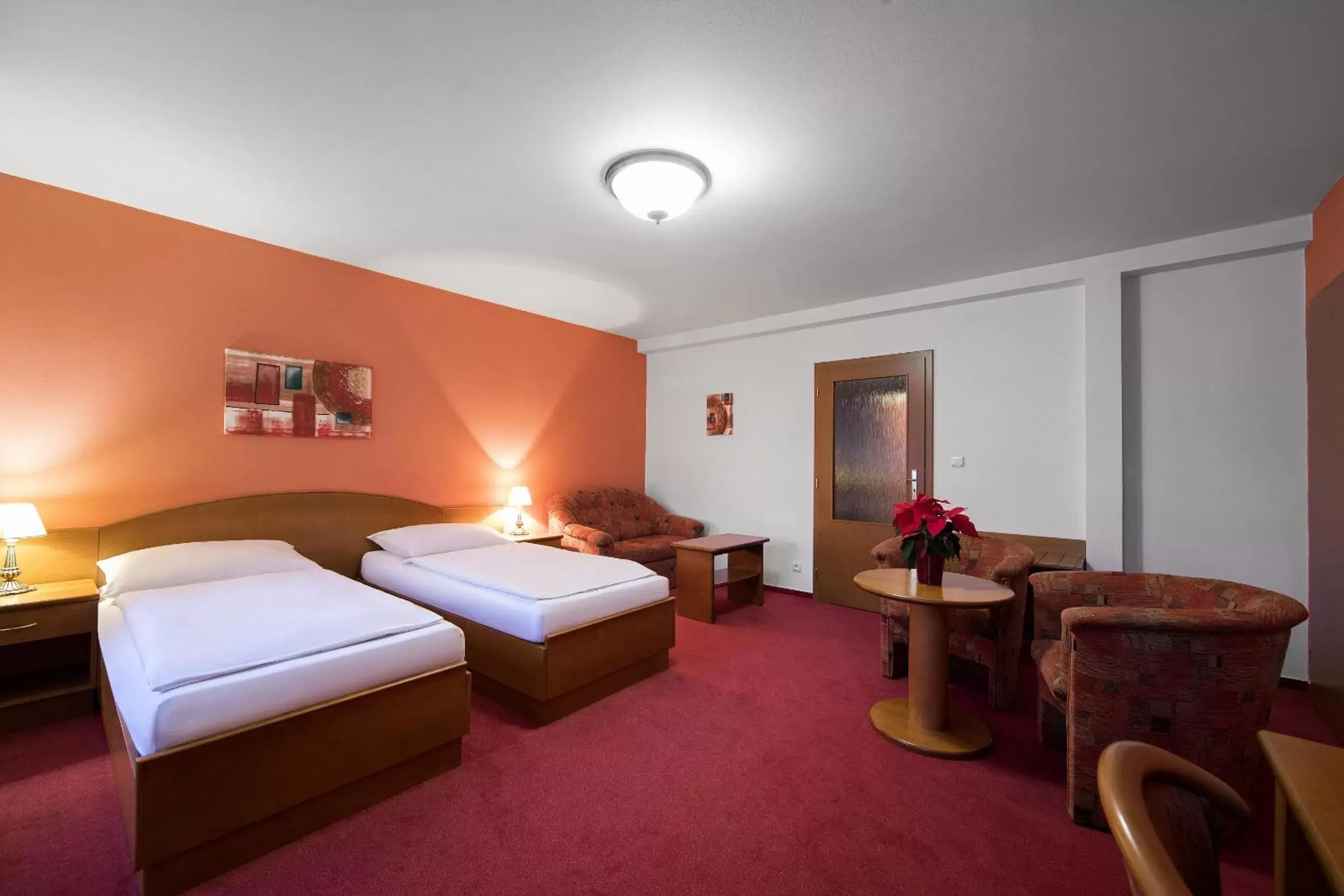 Bedroom, Bed in Attic Hotel