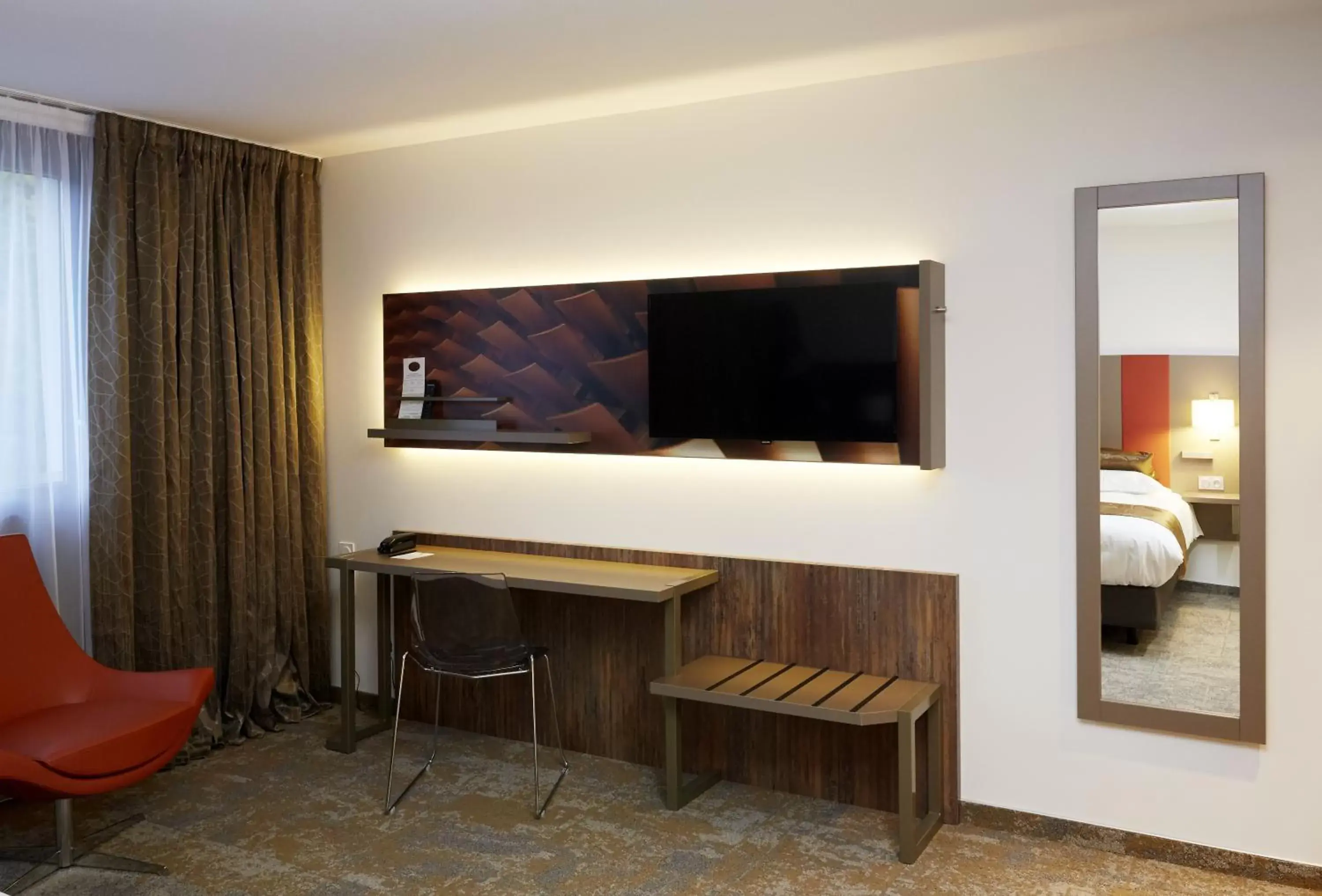 Decorative detail, TV/Entertainment Center in Mercure Belfort Centre