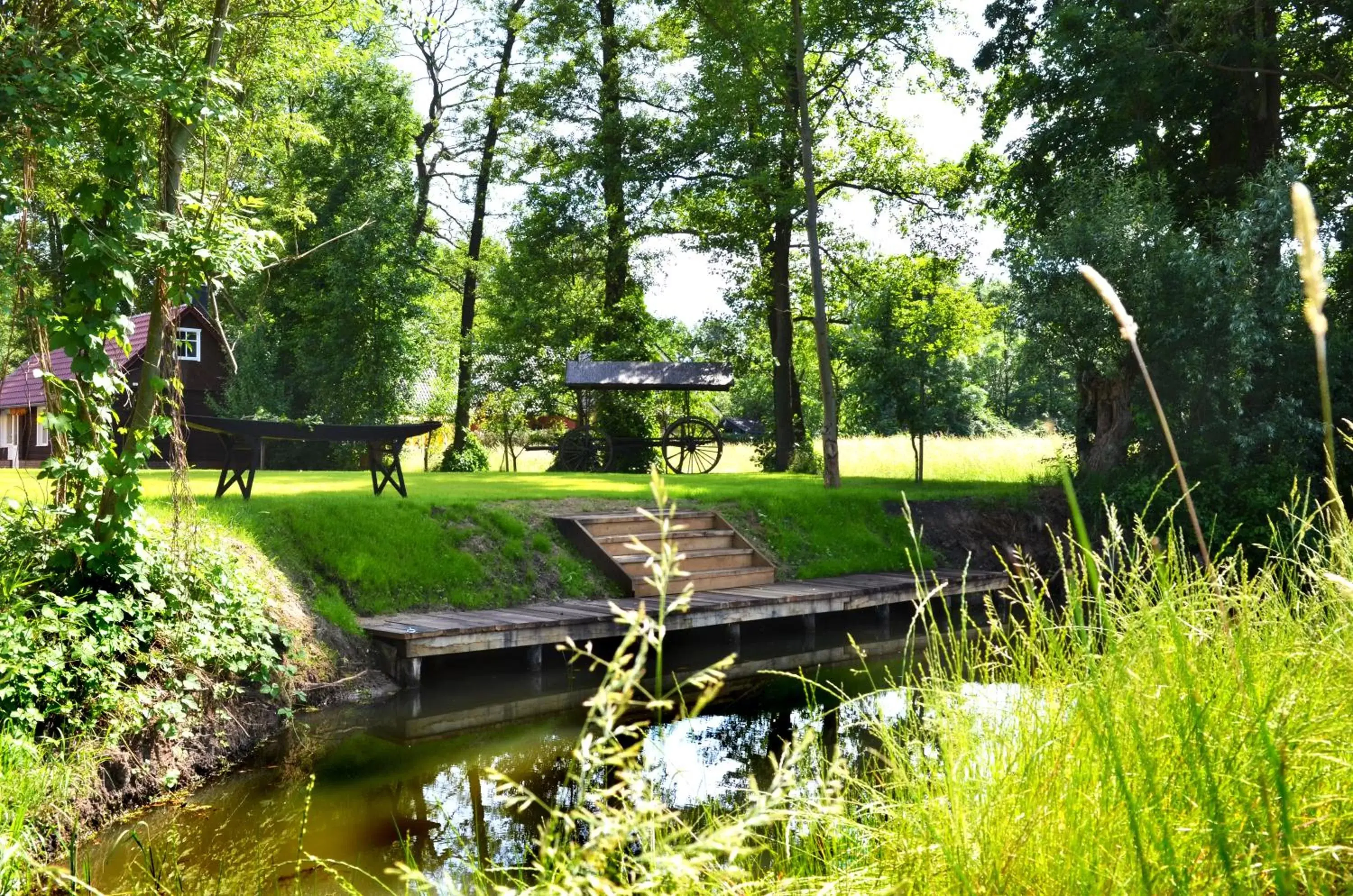 Lounge or bar, Garden in Kur und Wellnesshaus Spreebalance, The Originals Relais (Relais du Silence)