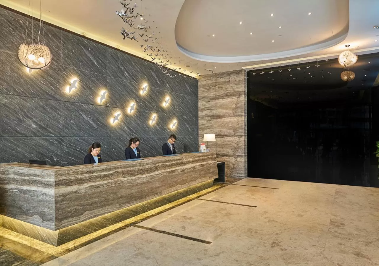 Lobby or reception in Hotel COZi Wetland