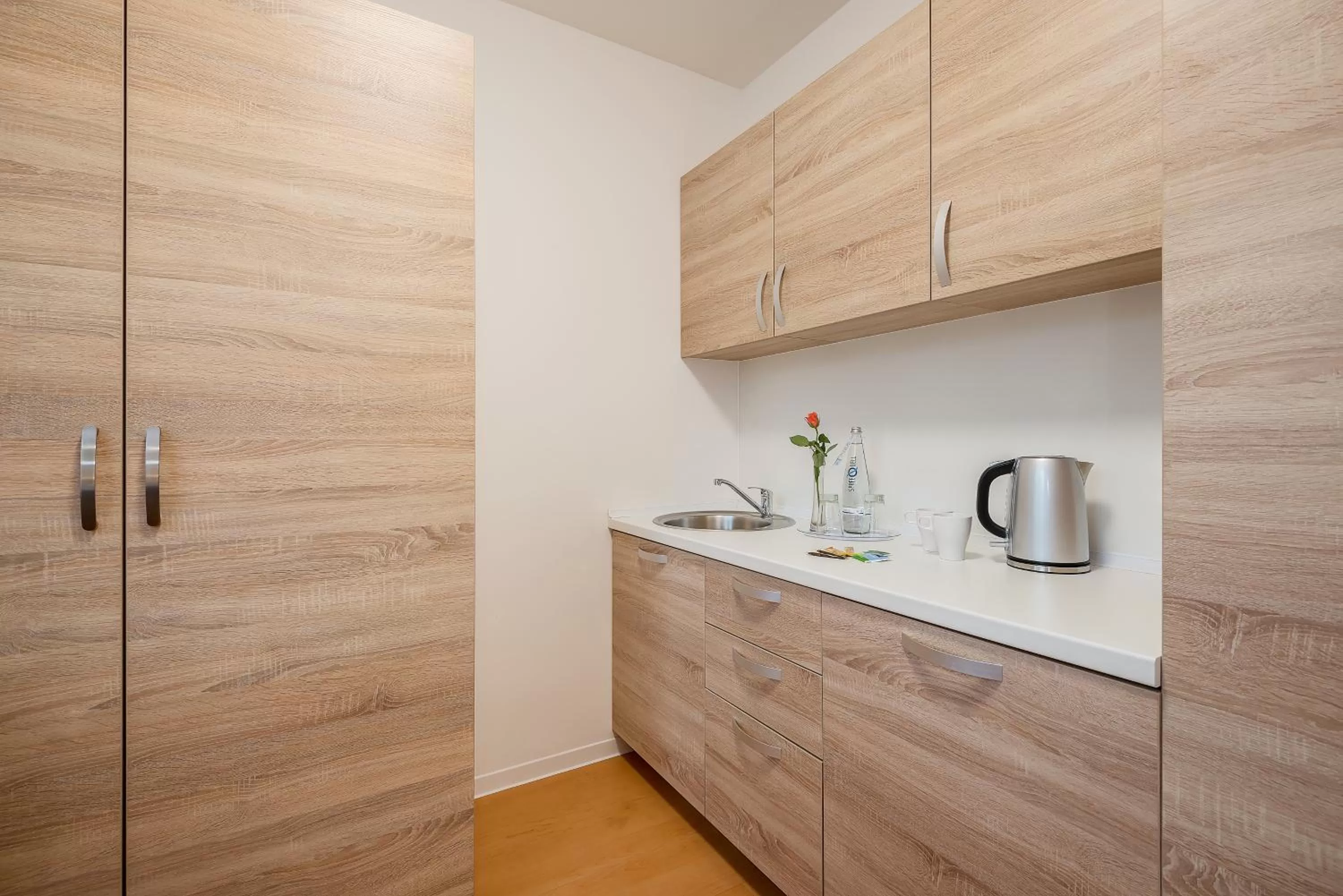 Kitchen or kitchenette in Hotel City Green Berlin