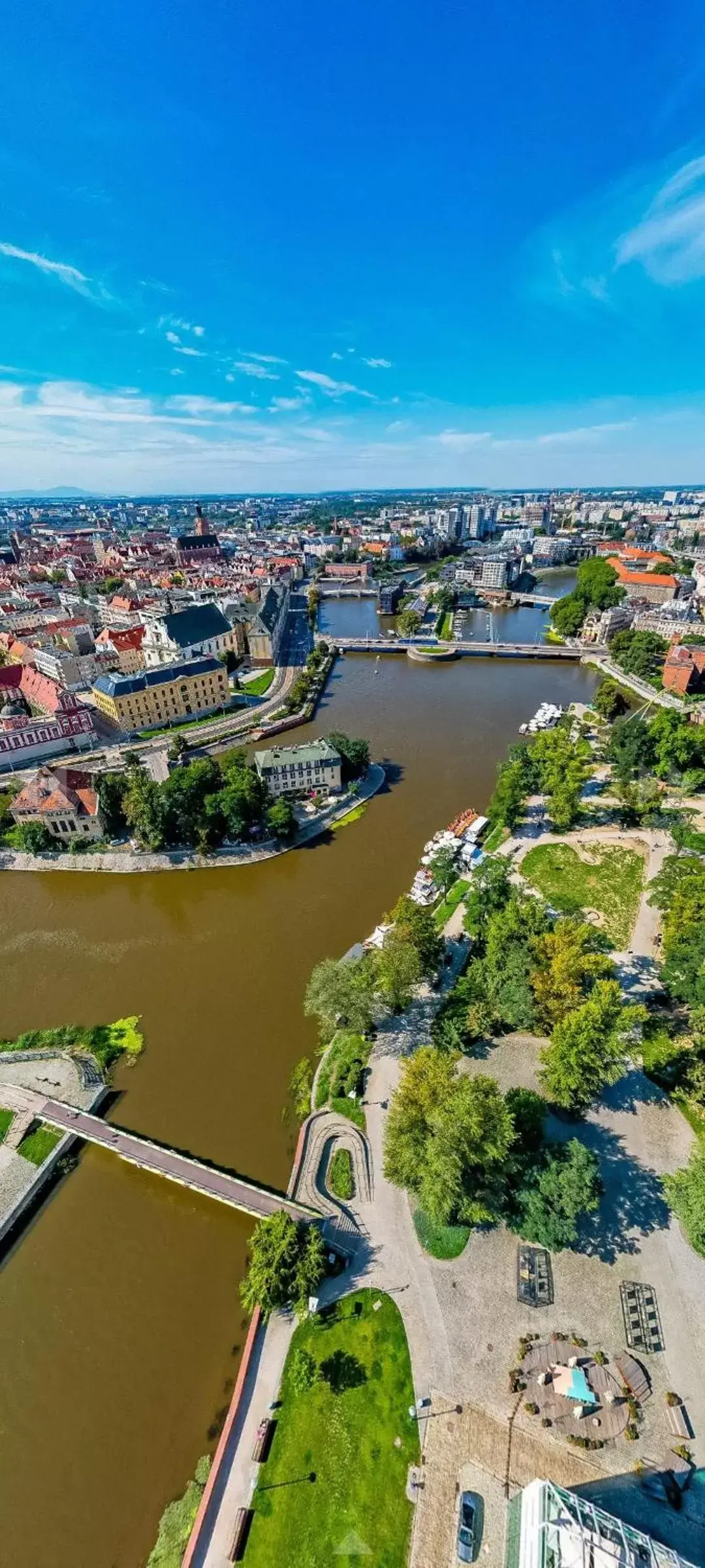 Bird's eye view, Bird's-eye View in Great Polonia Wrocław Tumski