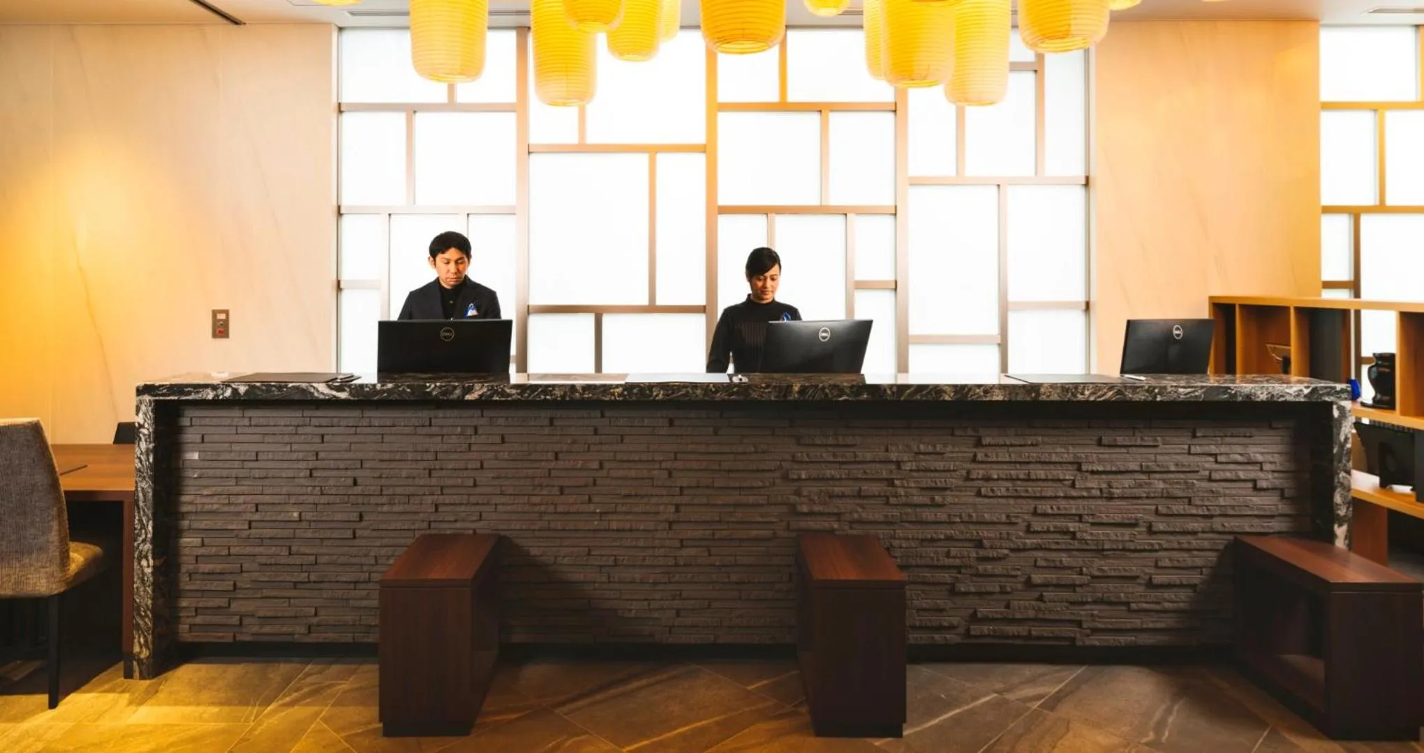 Lobby or reception in HOTEL SANSUI NAHA Ryukyu Onsen Naminoue-No-Yu