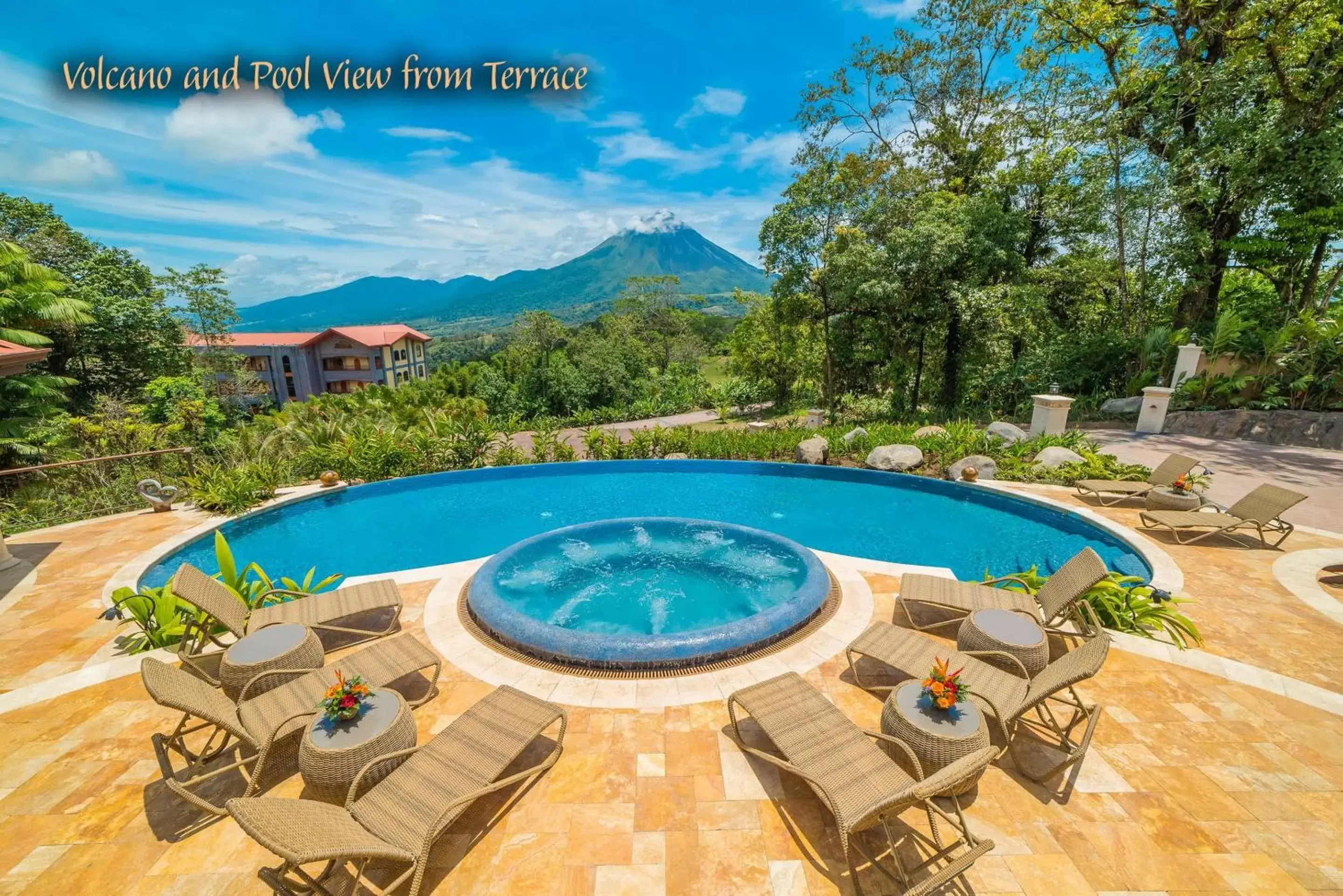 Balcony/Terrace, Pool View in The Springs Resort & Spa at Arenal