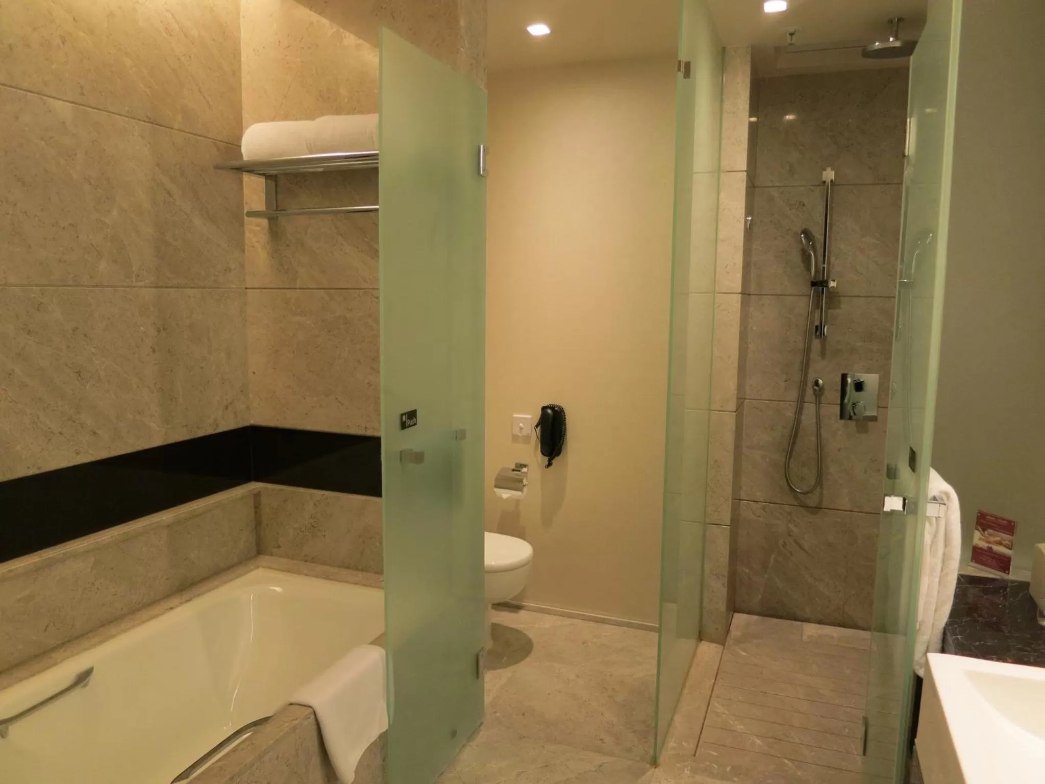Bathroom in Crowne Plaza Hong Kong Kowloon East by IHG