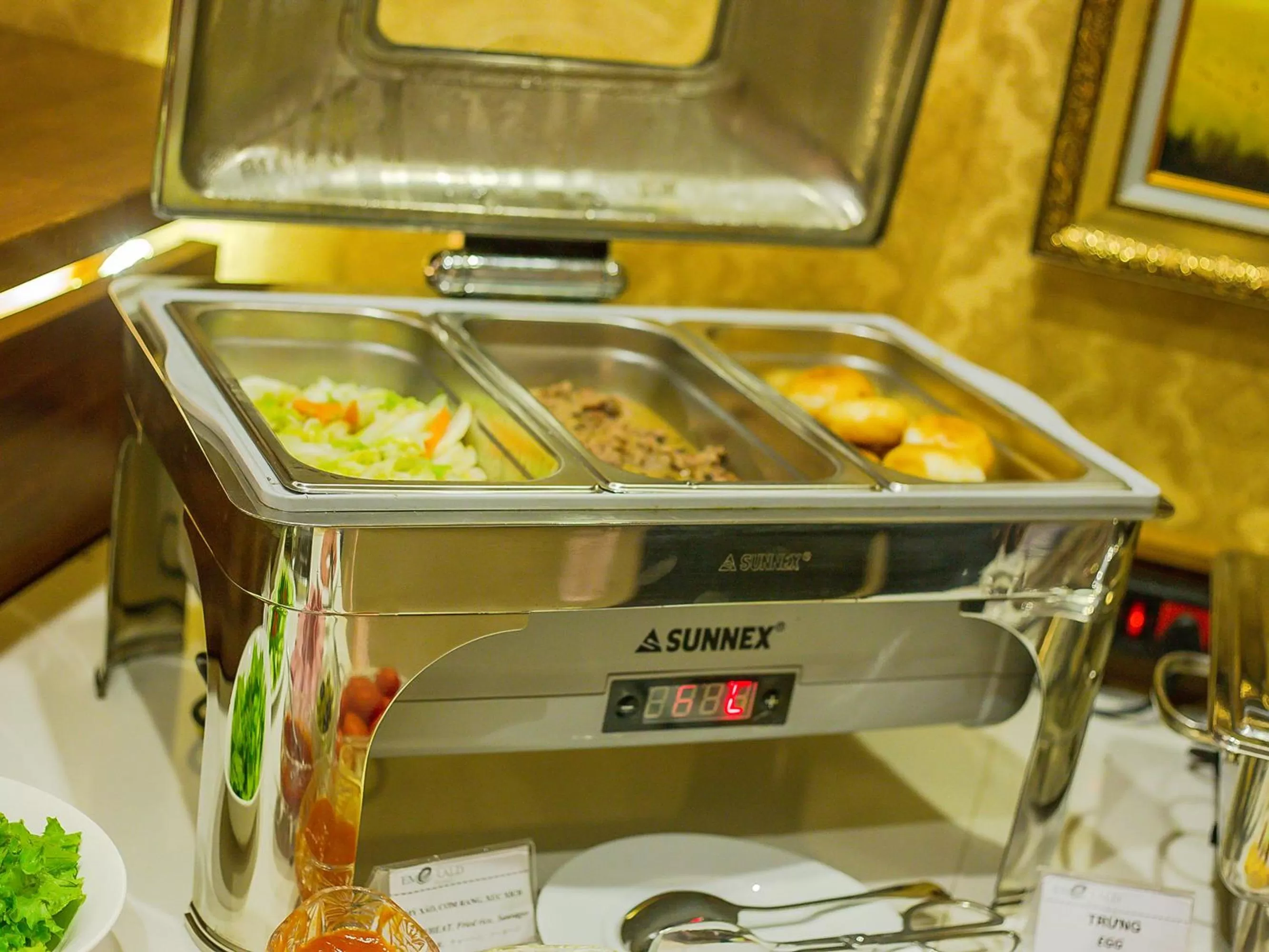 Buffet breakfast in Emerald Boutique Hotel