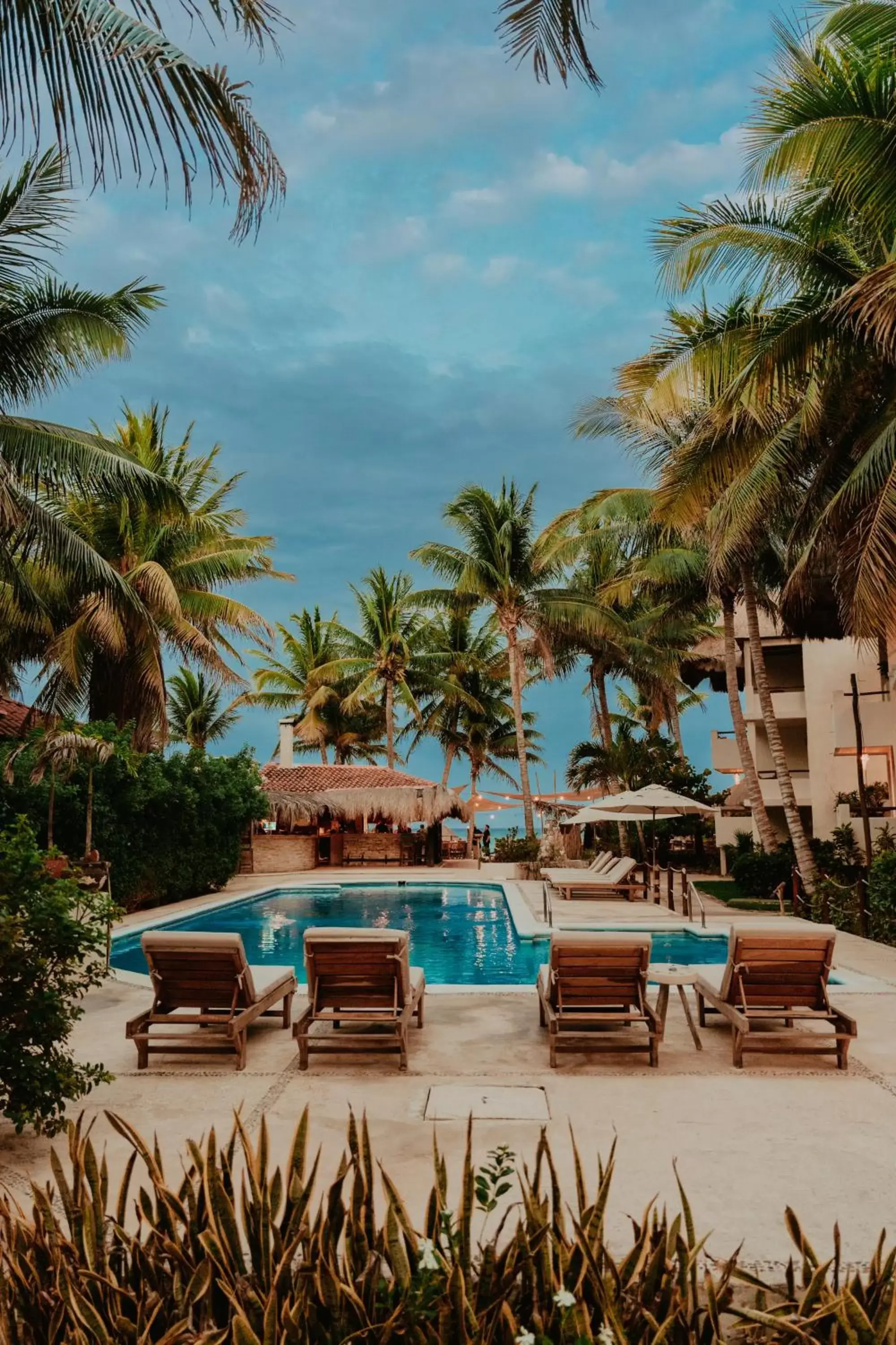 Pool view, Swimming Pool in Petit Lafitte Beach Front Hotel & Bungalows