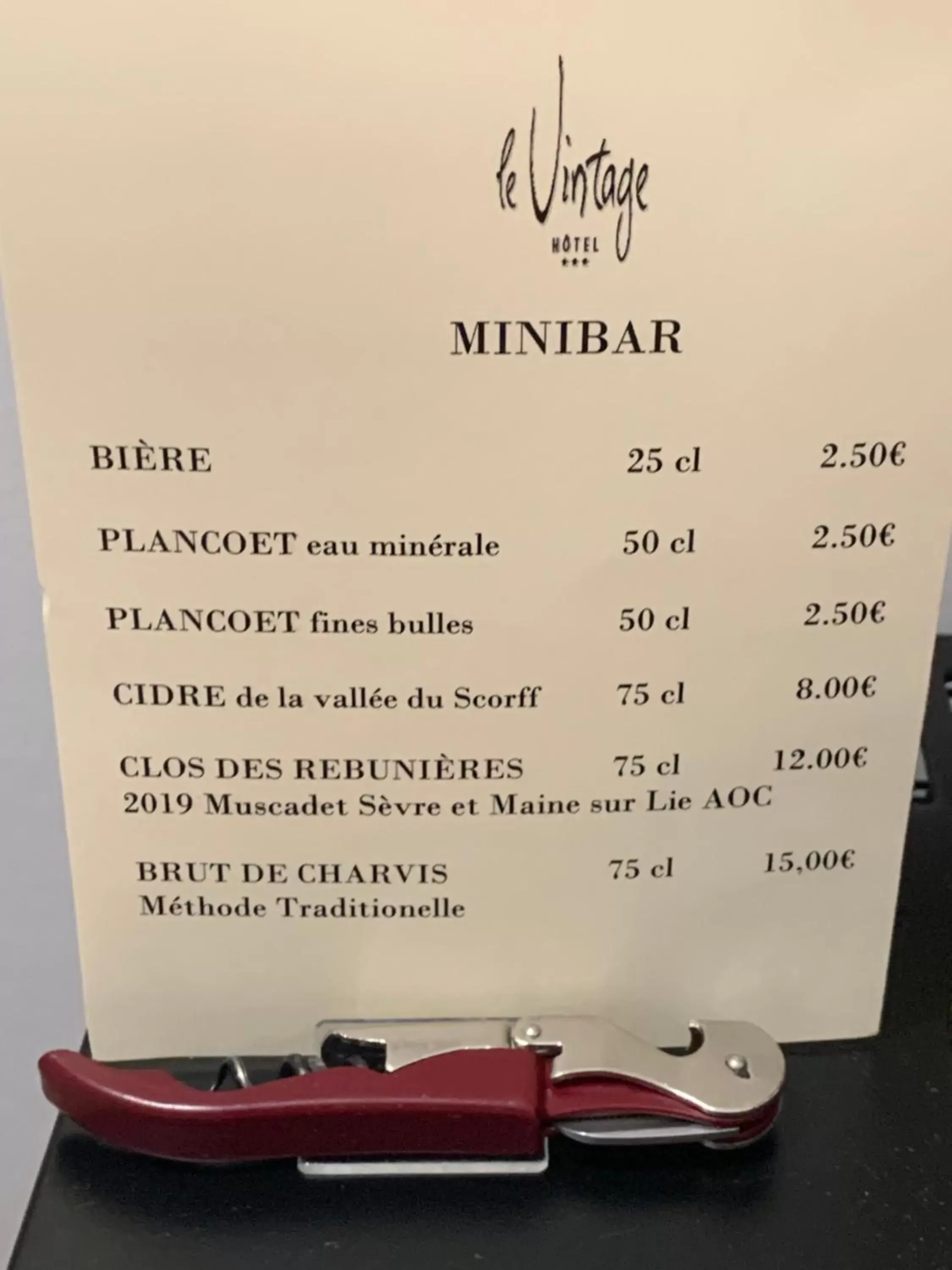 Drinks in Hôtel Vintage