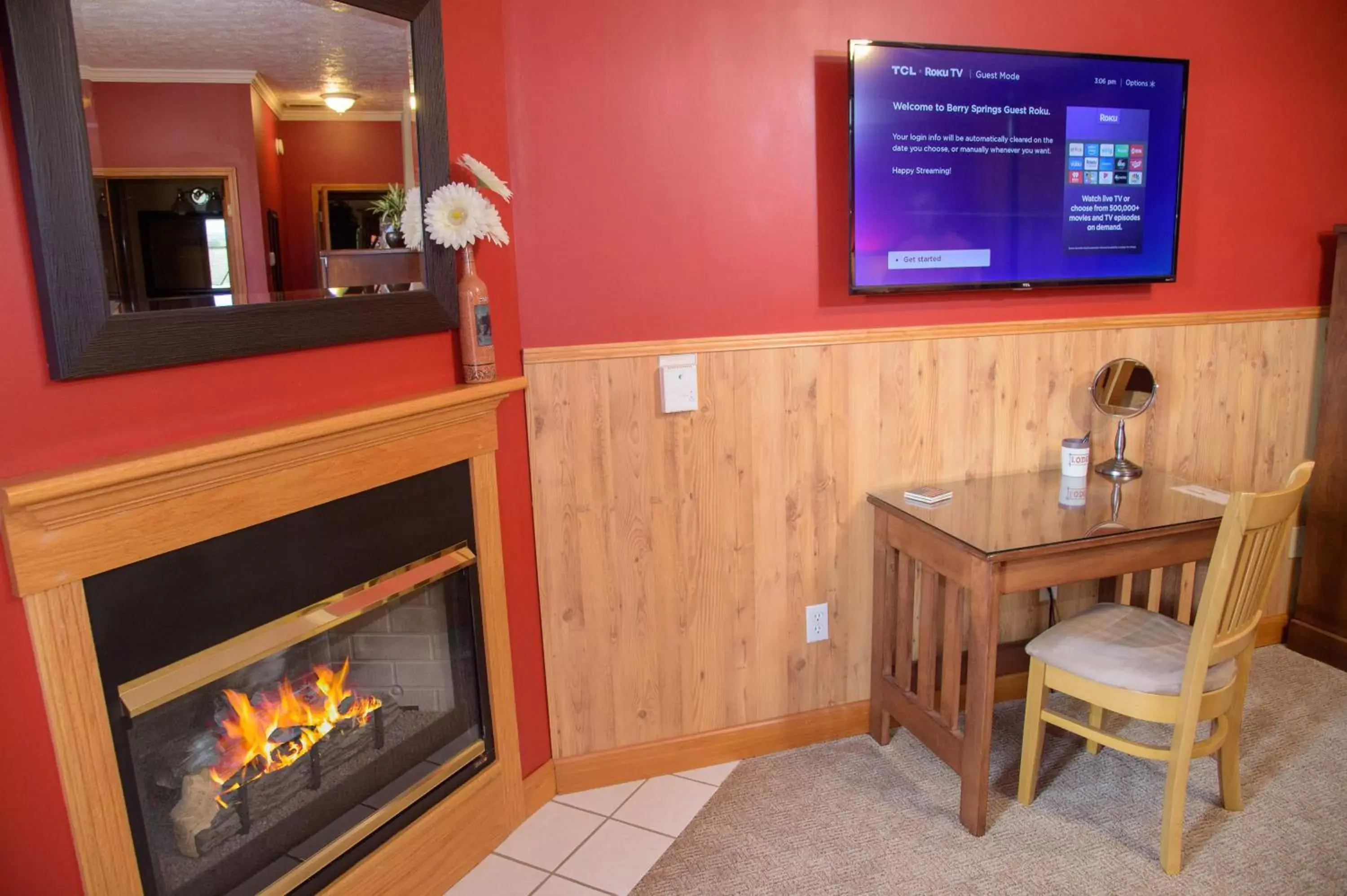 TV/Entertainment Center in Berry Springs Lodge