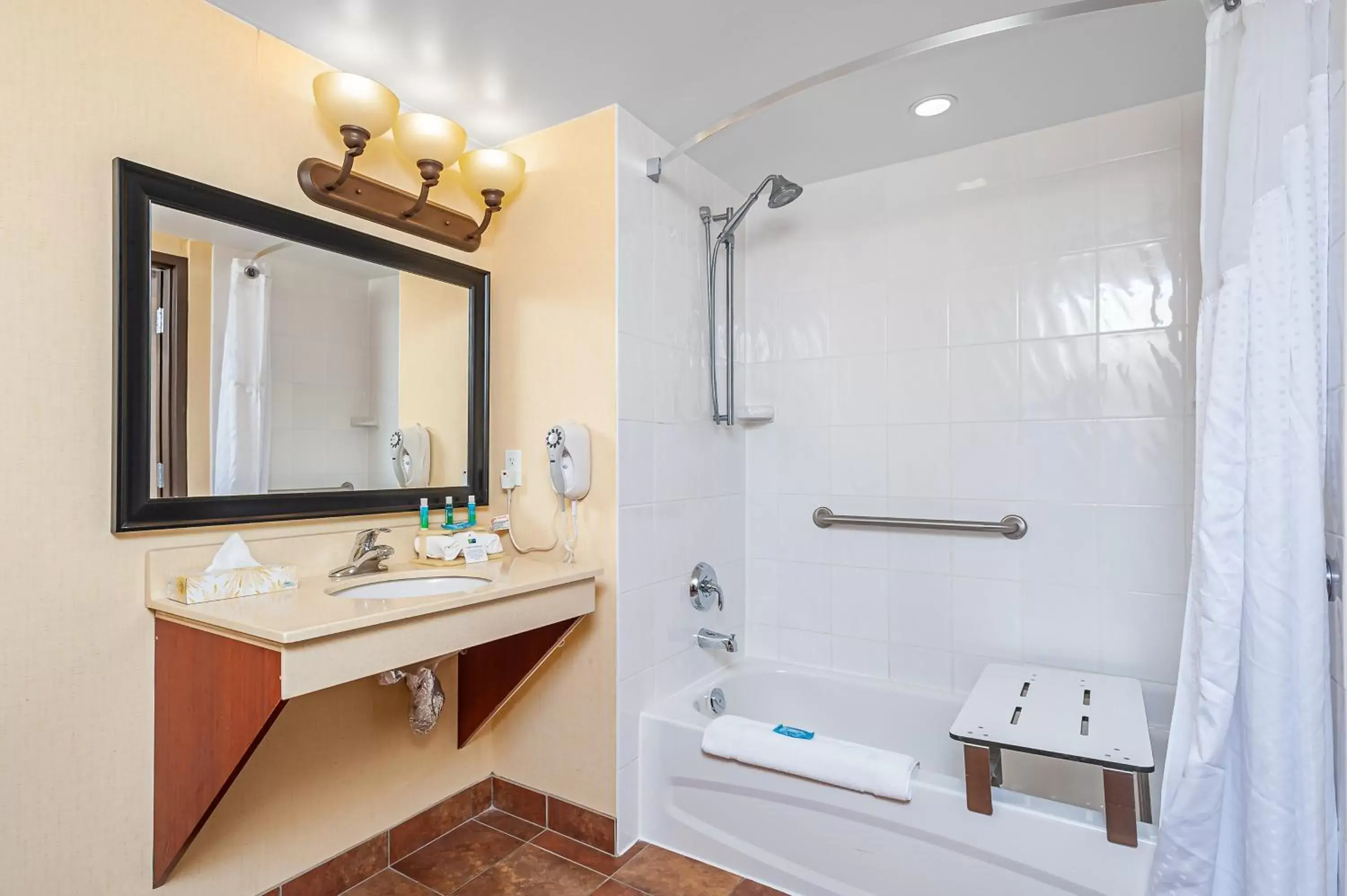 Bathroom in Holiday Inn Express Hotel & Suites Clarington - Bowmanville by IHG Bathroom in Holiday Inn Express Hotel & Suites Clarington - Bowmanville by IHG