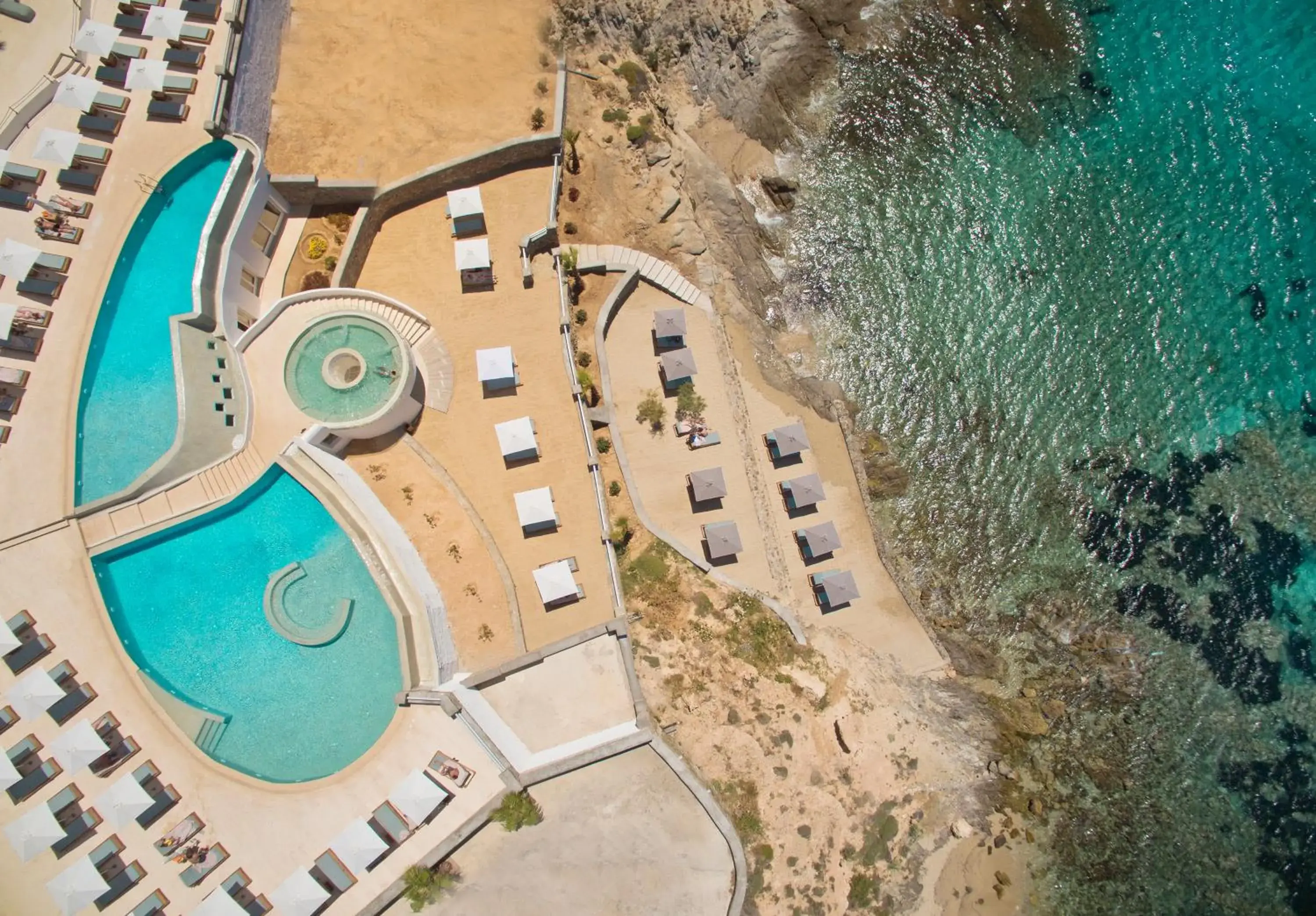 Swimming pool, Bird's-eye View in Anax Resort and Spa